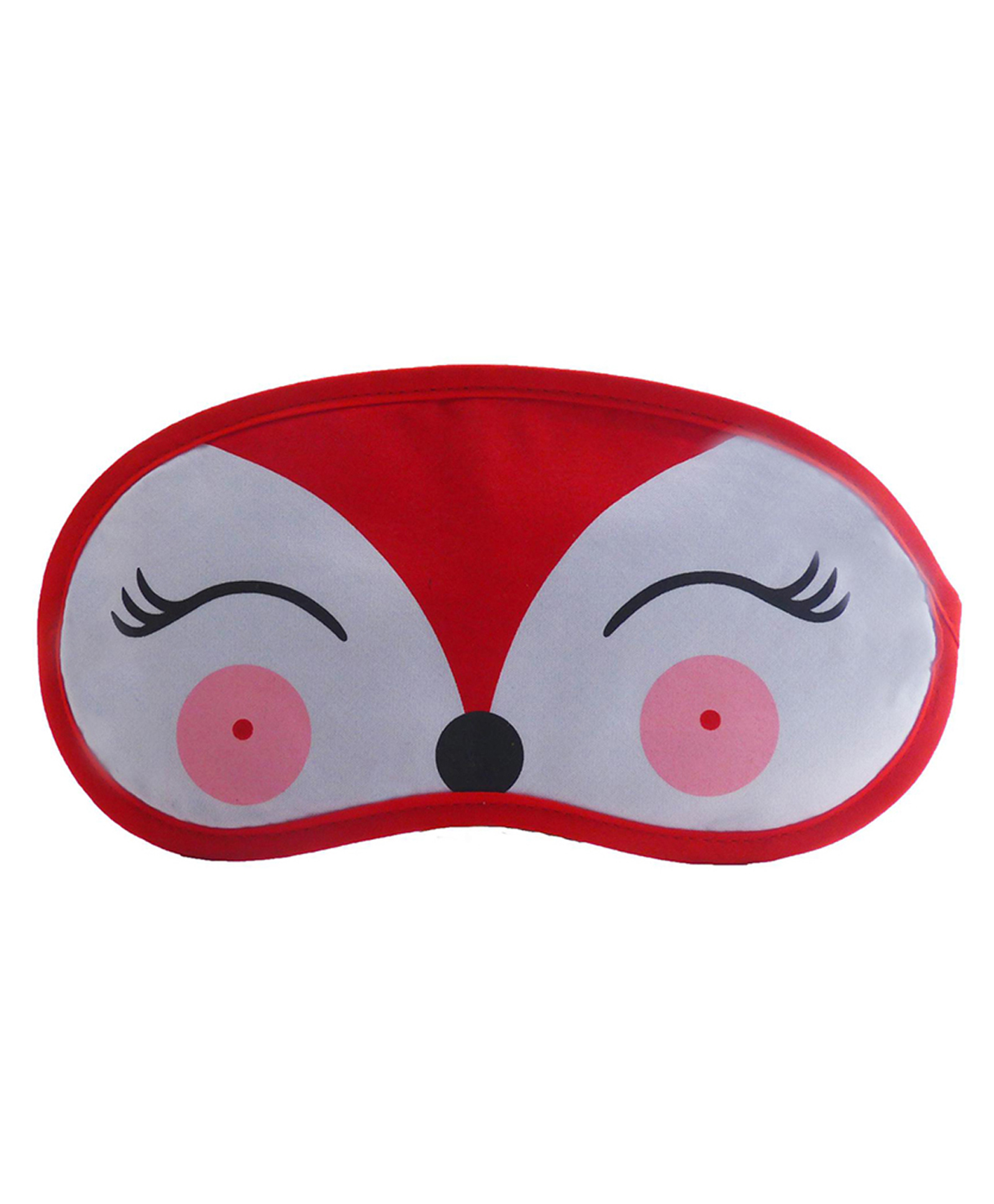 Jenna Deer Printed Sleeping Eye Mask - Red-picture-11