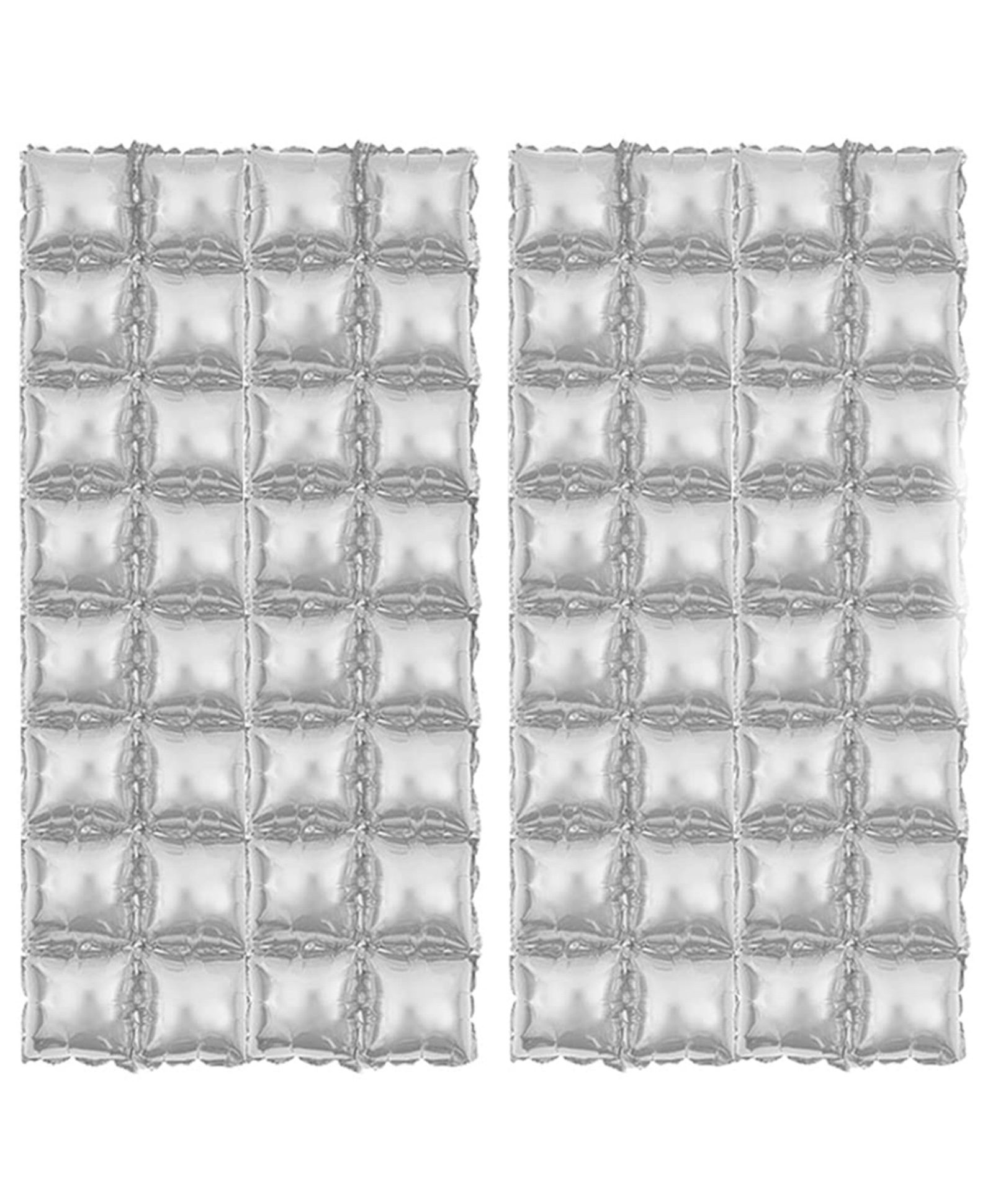 AMFIN Photoshoot Wall Curtain Decoration Metallic Double Foil Silver - Pack of 2-image-44