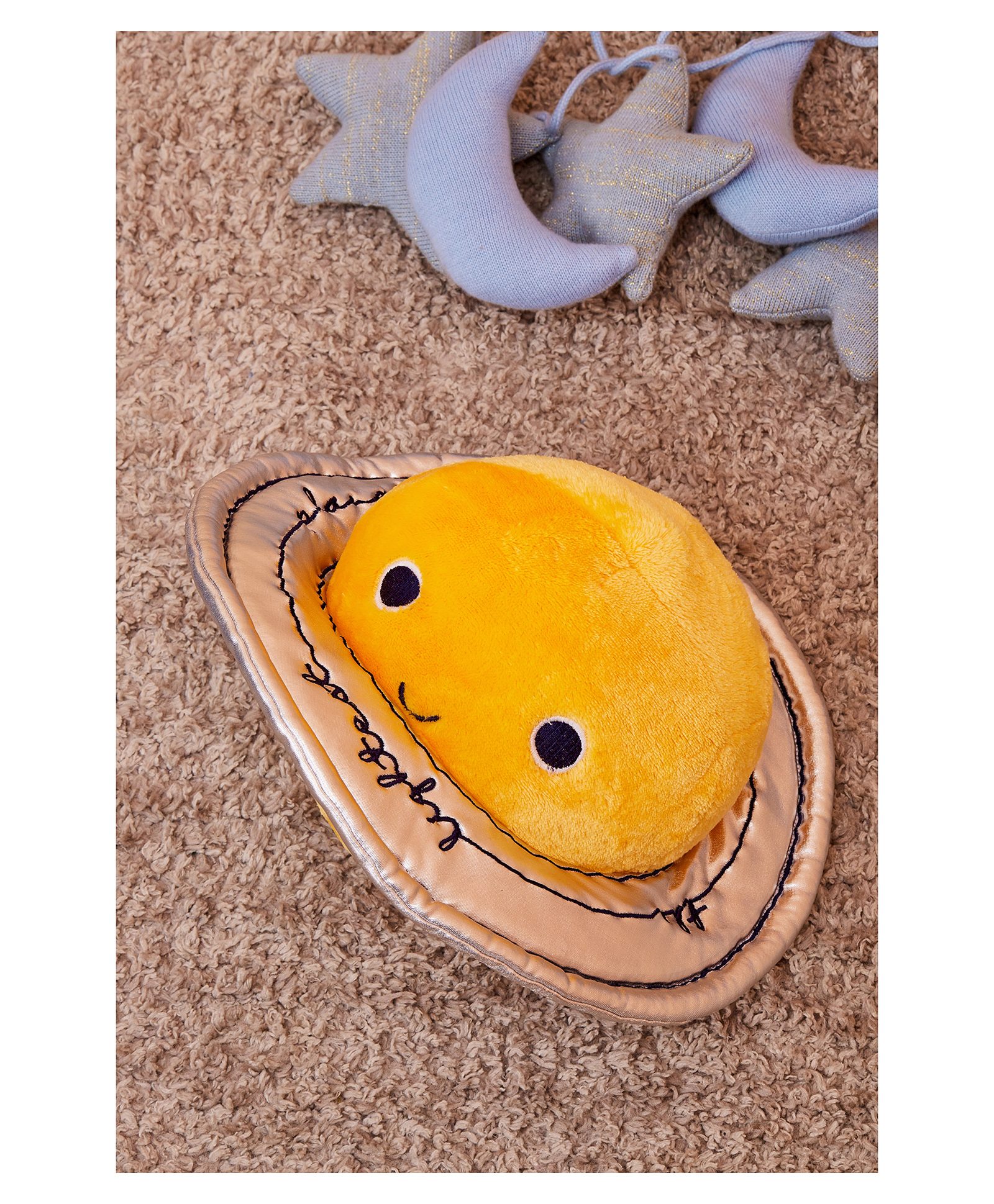 Mi Arcus Fluffy Planet Soft Toy Orange- Length 30 cm-picture-17