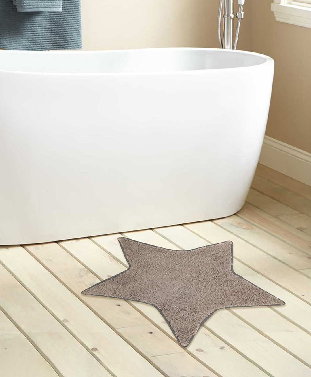 Mi Arcus Star Design Bath Mat- Grey-image-6