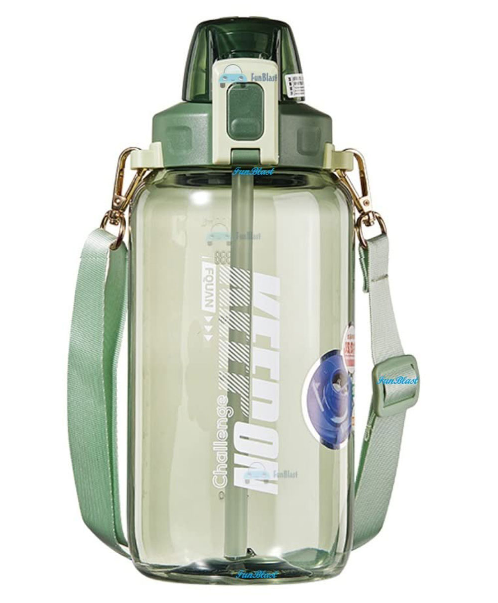 FunBlast Gallon Sports Water Bottle Green - 1200 ml-image-13