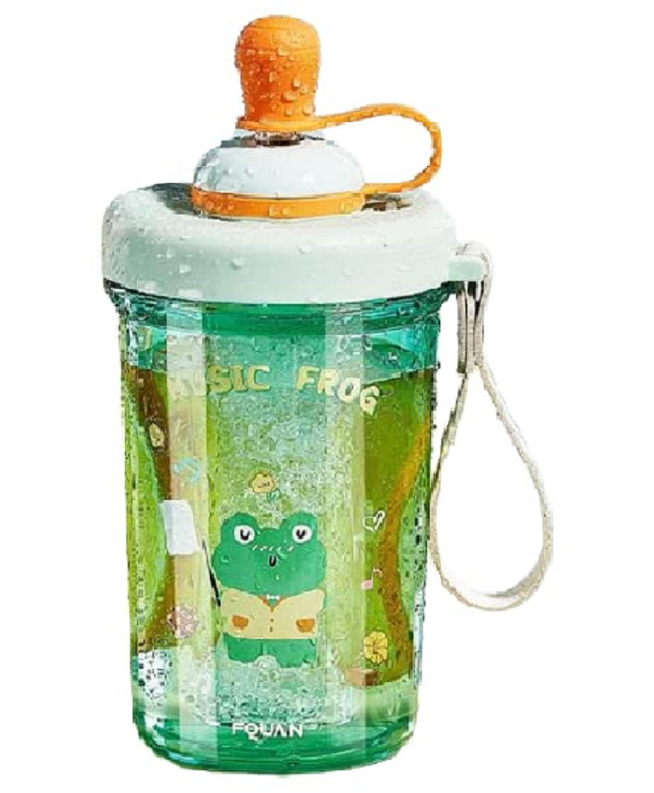 FunBlast Sipper Tumbler Straw Sipper Bottle Tumbler with Straw and Sipper Kids Bottles for Water Milk Cold Drinks and Juice BPA Free Spill Proof Tumbler Green - 500 ml-image-44
