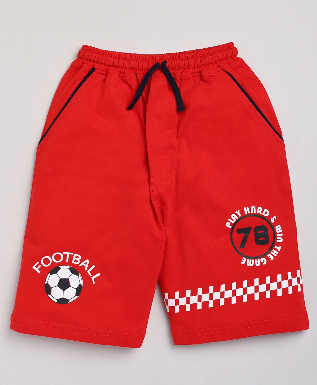 Nottie Planet Football Printed Shorts - Red-picture-10