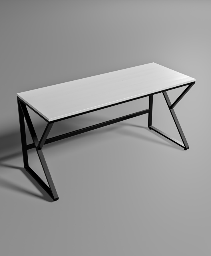 Riyan Luxiwood Meja Writing Table - White-image-23