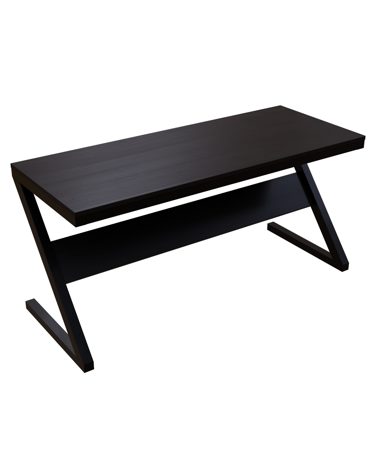 Riyan Luxiwood Z Shape Study Table - Dark Brown-image-47