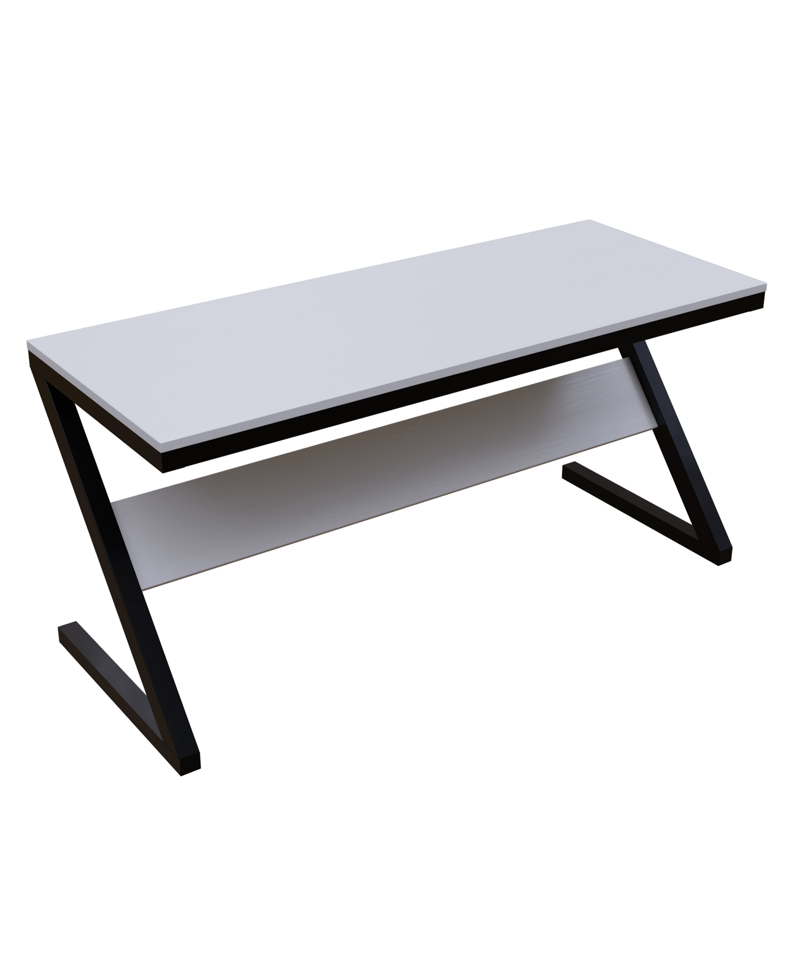 Riyan Luxiwood Z Shape Study Table - White-image-10