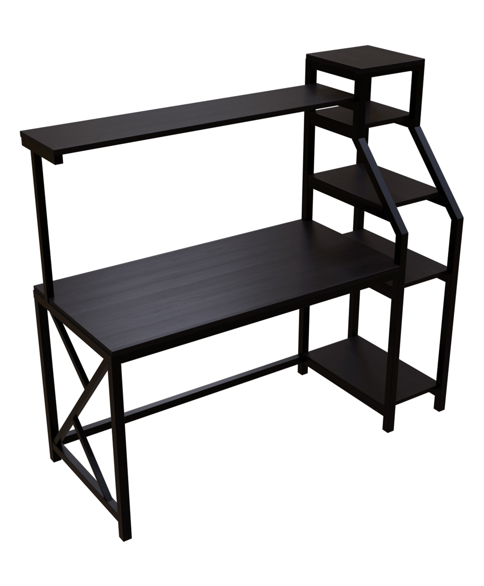 Riyan Luxiwood Big Size Study Table - Dark Brown-image-12