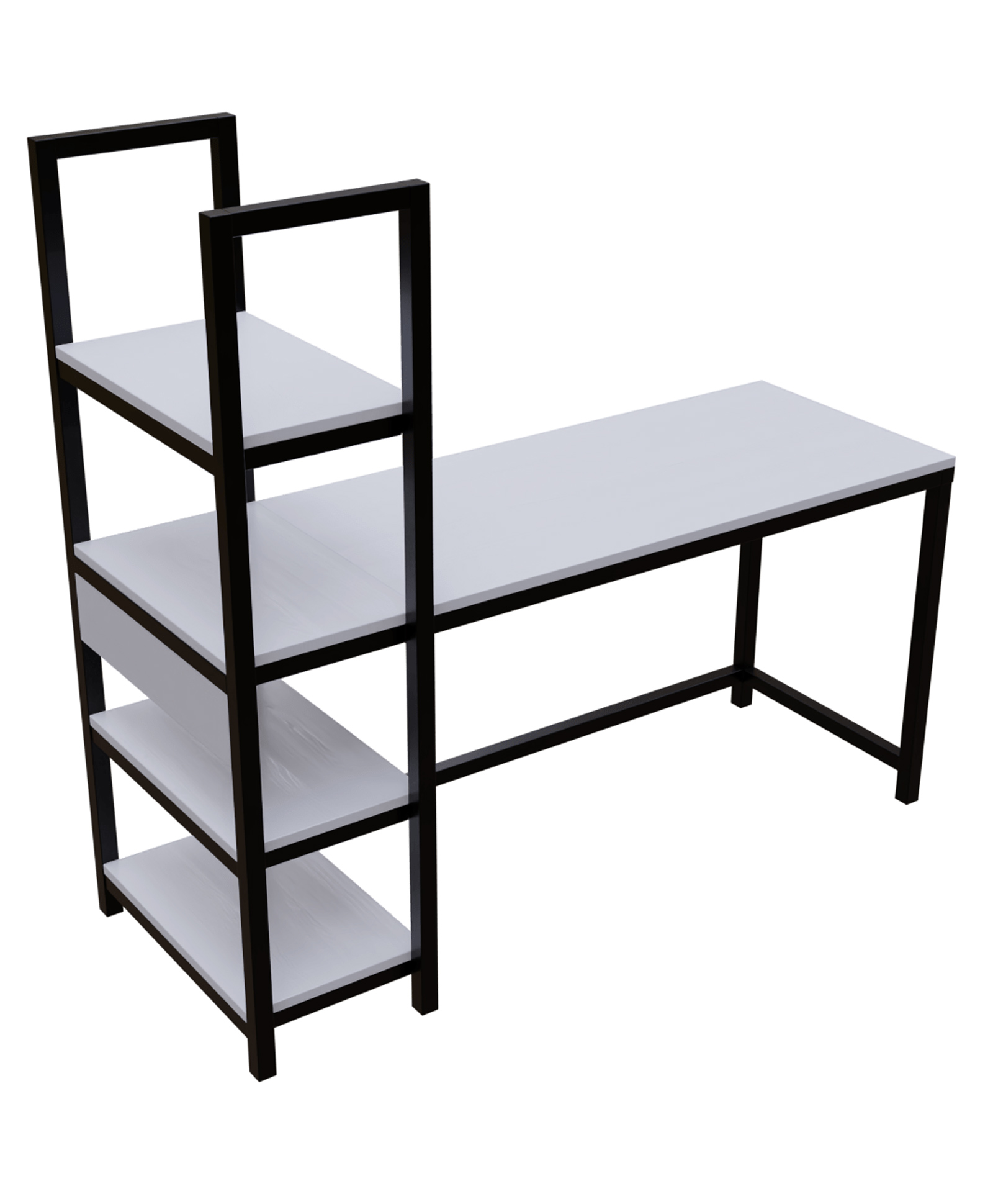 Riyan Luxiwood Alvin Study Table - White-image-13