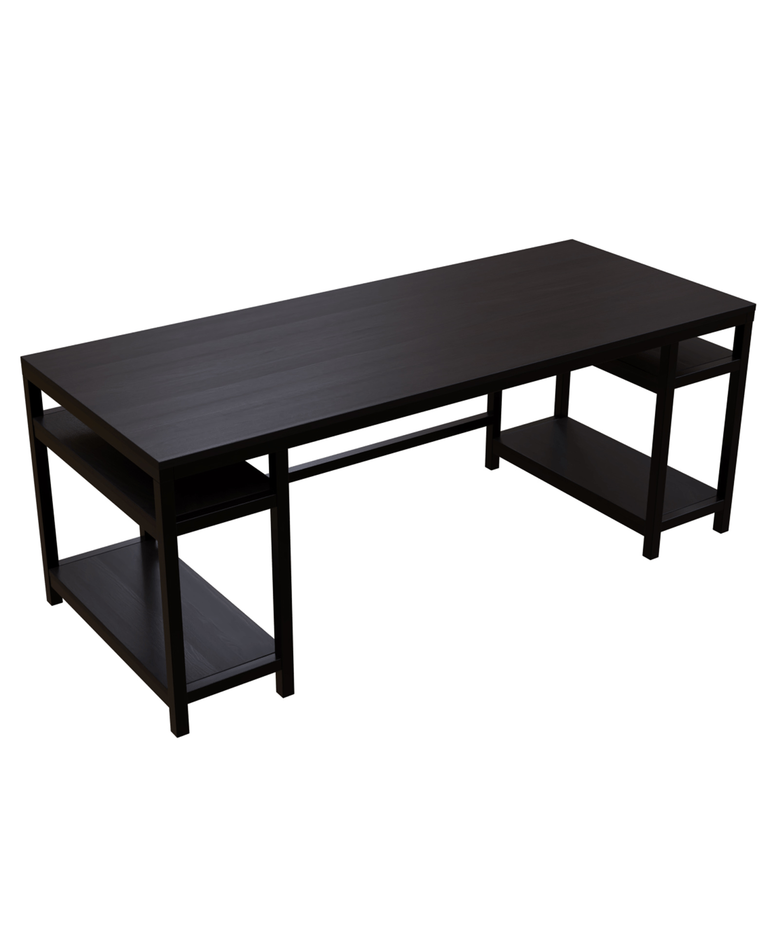 Riyan Luxiwood Big Size Alvin Study Table - Dark Brown-image-37