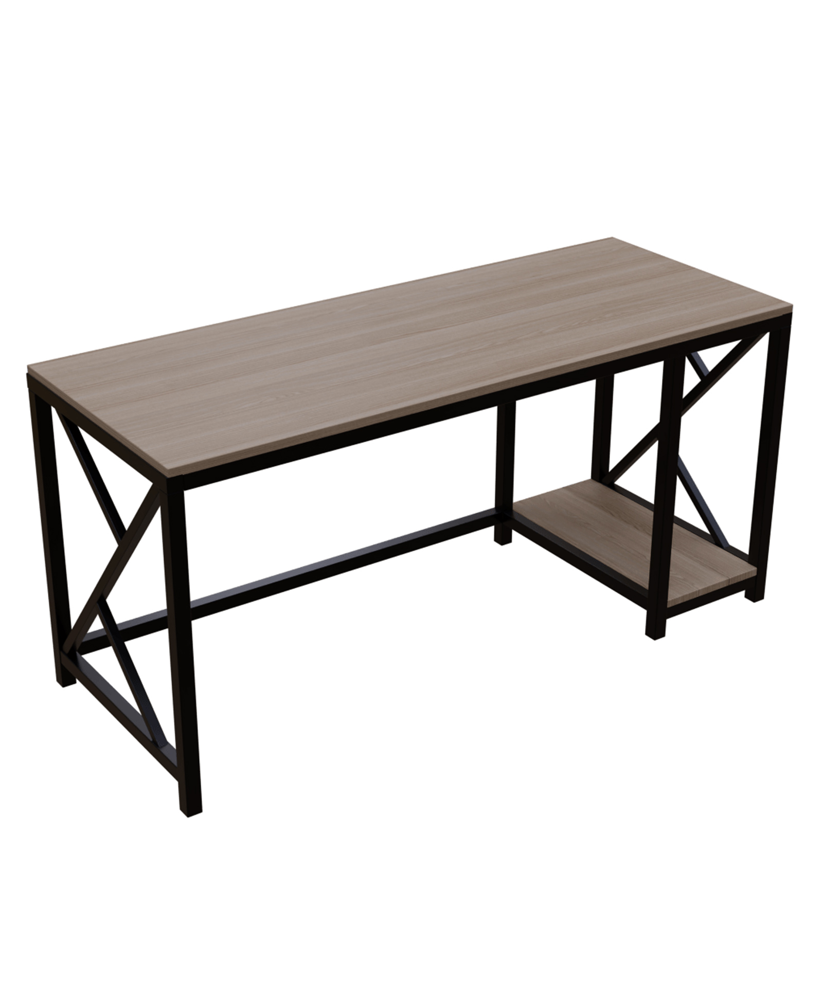 Riyan Luxiwood Fabio Study Table - Teak-image-35