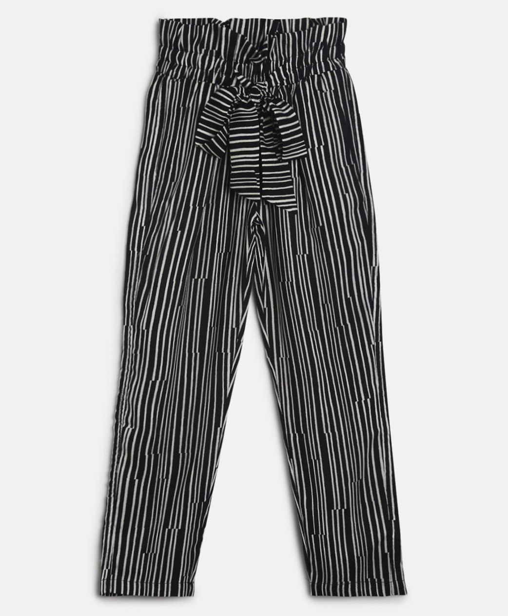 Tales & Stories Striped Full Length Trouser - Black-picture-19