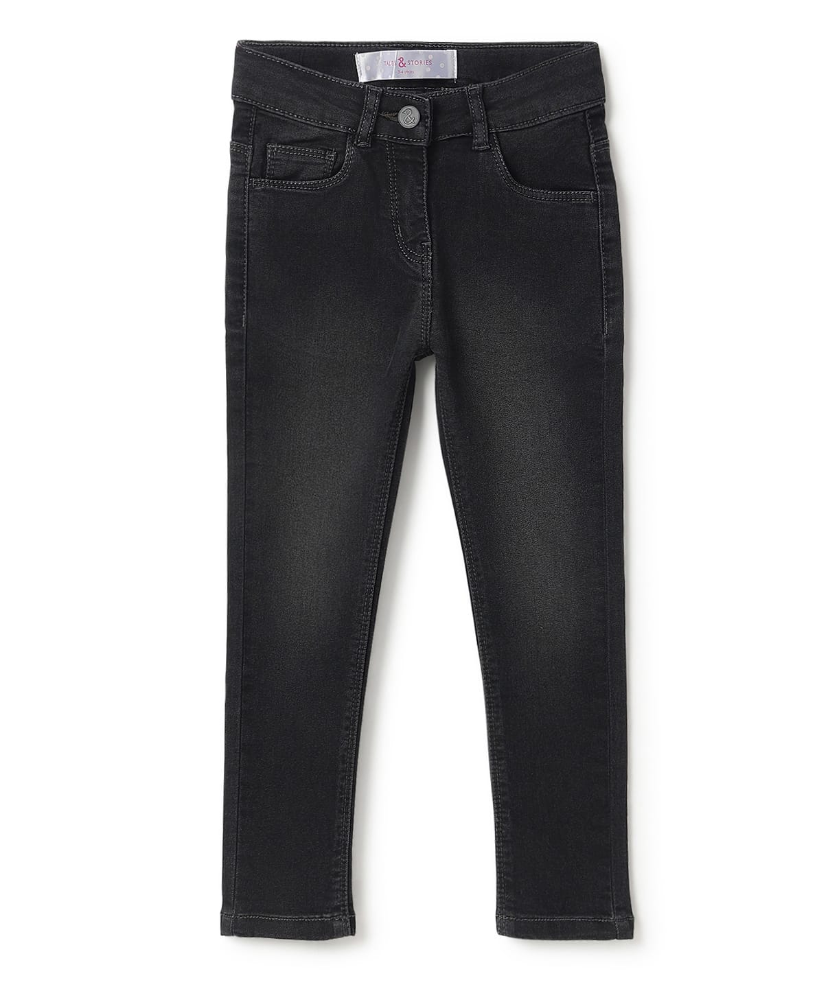 Tales & Stories Solid Clean Look Slim Fit Jeans - Black-picture-16