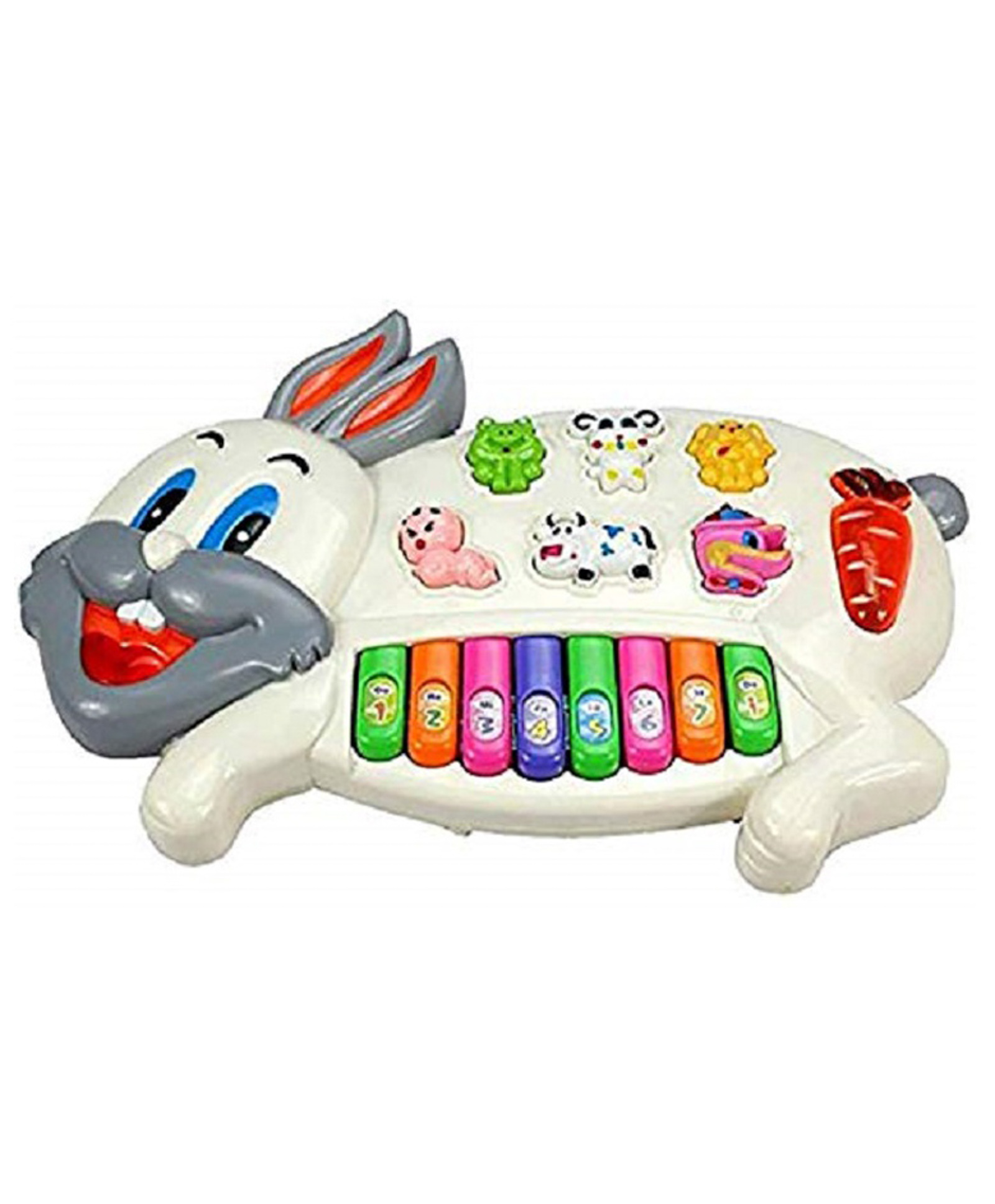 UNIQUEBUYIN Musical Rabbit Piano with Different Sounds - Multicolor-picture-17