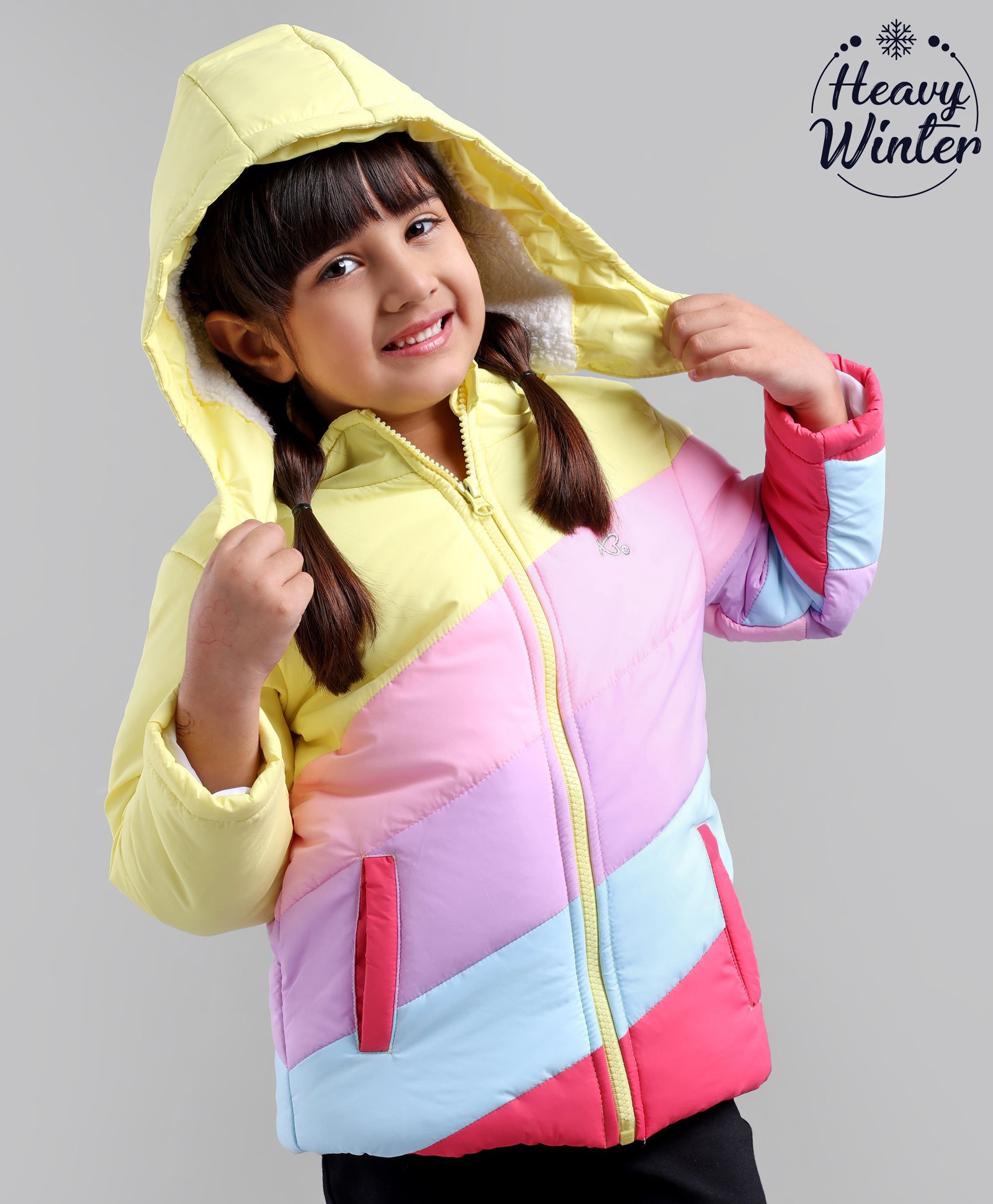 Babyoye Full Sleeves Striped Hooded Jacket - Multicolor-image-27