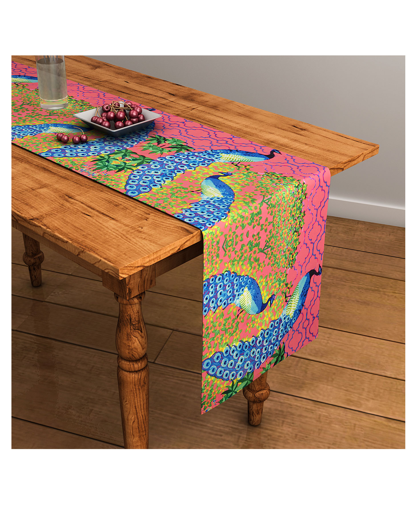 SEJ by Nisha Gupta Abstract Pink Table Runner - Pink-picture-27