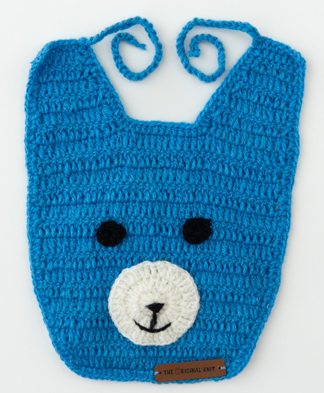 The Original Knit Teddy Design Bib - Blue-picture-36