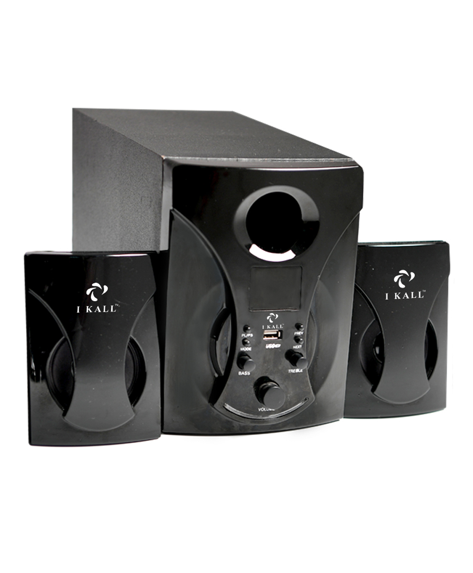 I KALL IK-22 2.1 Speaker with Bluetooth Aux USB Connectivity - Black-image-37