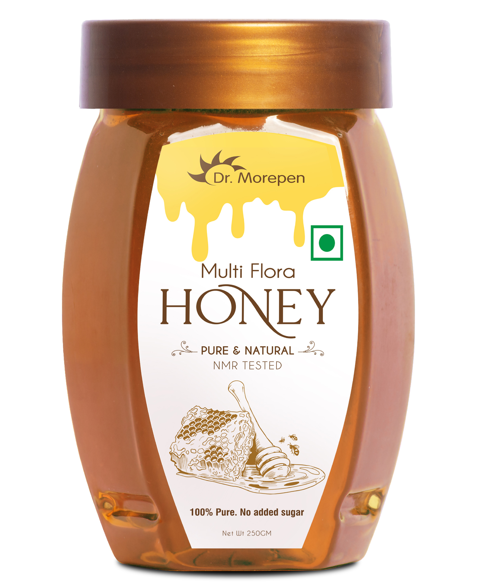 DR. MOREPEN Natural & Pure Multi Flora Honey NMR Tested & No Sugar Adulteration - 250g-picture-56