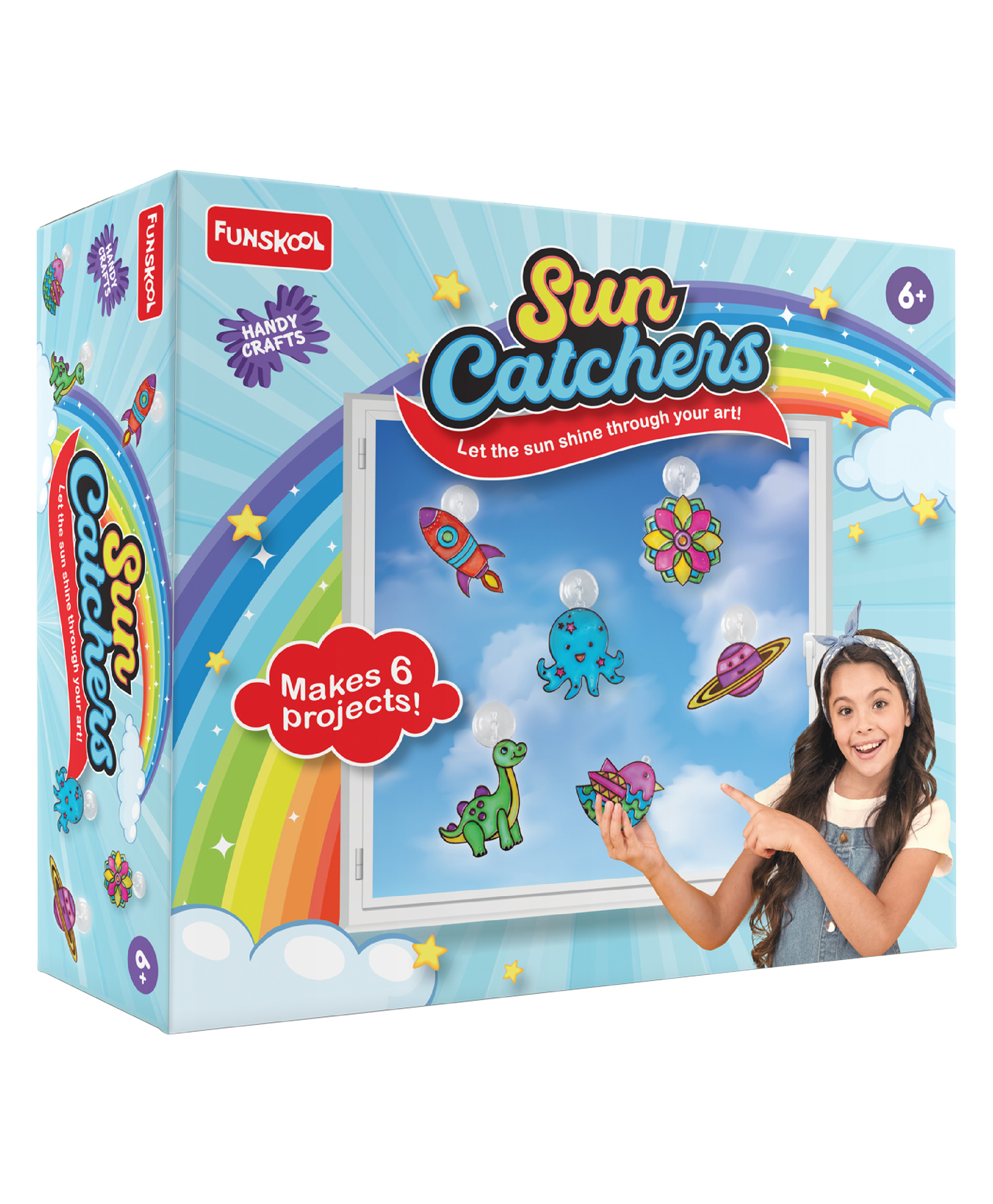 Funskool Sun Catchers Mini Glass Painting Kit - Multicolor-picture-42