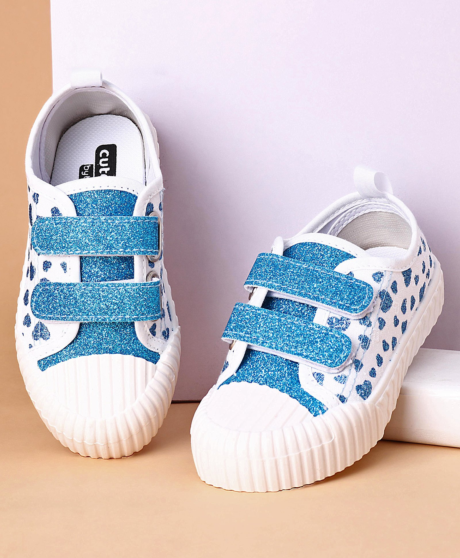 Buy Cute Walk by Babyhug Casual Shoes Heart Print- Blue for Girls (4-4  Years) Online, Shop at  - 11250241