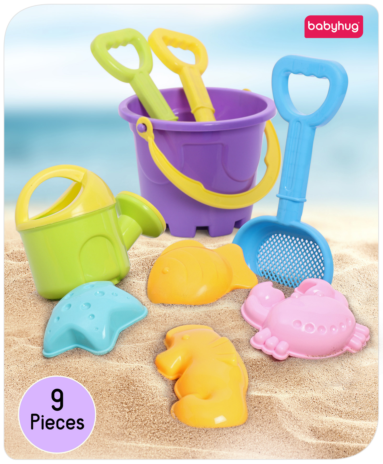 Buy Combo pack of 2: Babyhug Beach Playset (Colour May Vary) and 1 ...