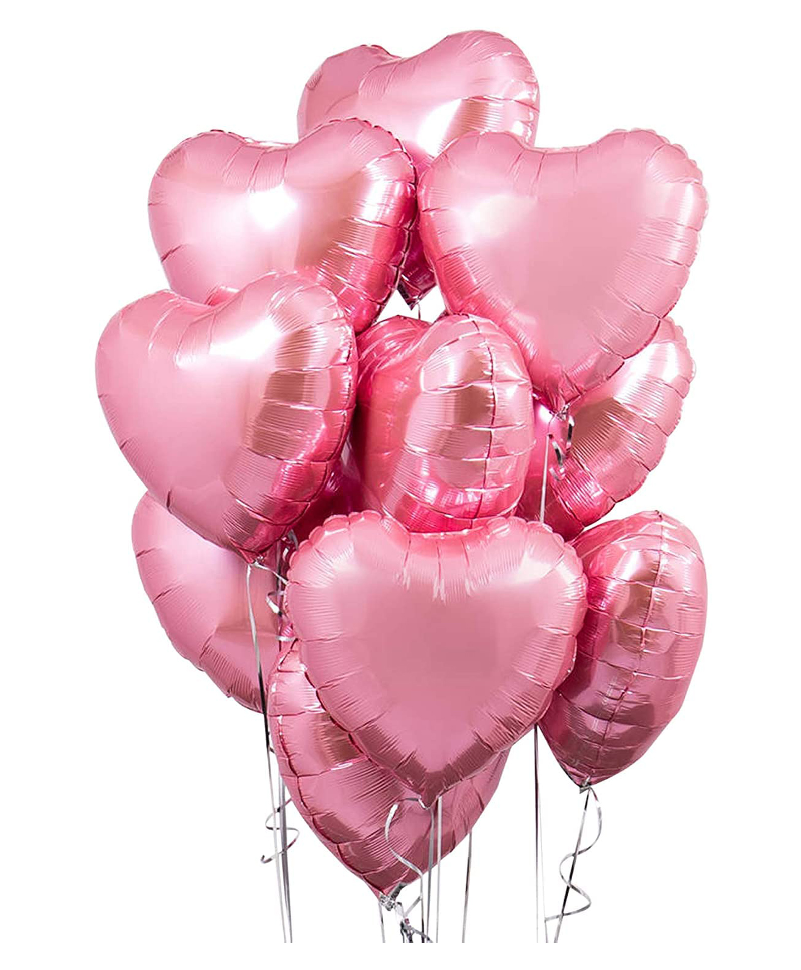 JOHRA (Pack of 10) 18 Inch Pink Heart Shaped Balloons, Heart shape balloons for decoration, Pink heart balloons for decoration, Pink heart foil balloons, valentine balloons - Pink-image-32