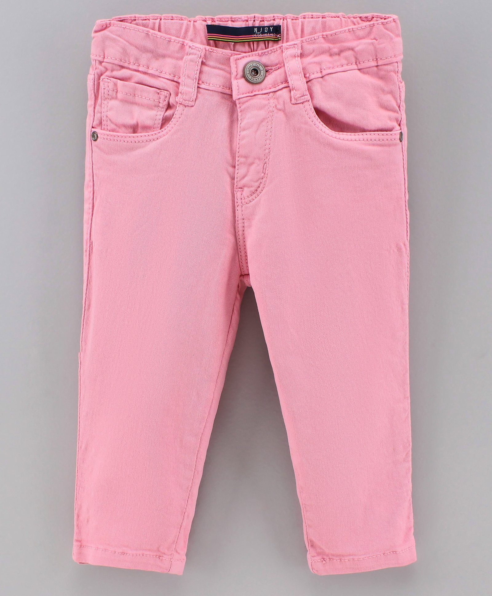Vitamins Capri Length Solid Jeans - Pink-picture-19