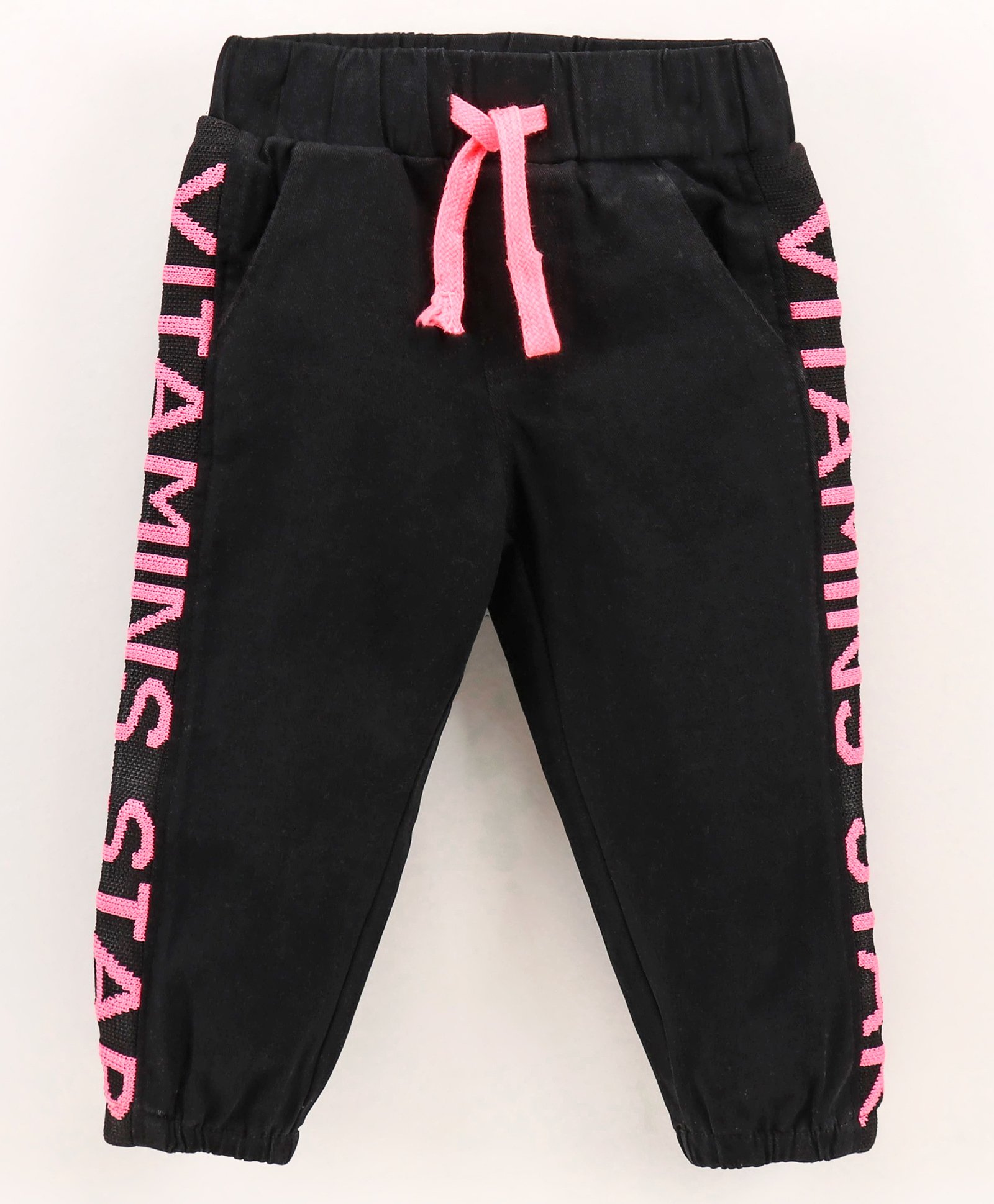 Vitamins Full Length Sequined Trouser - Black-picture-26