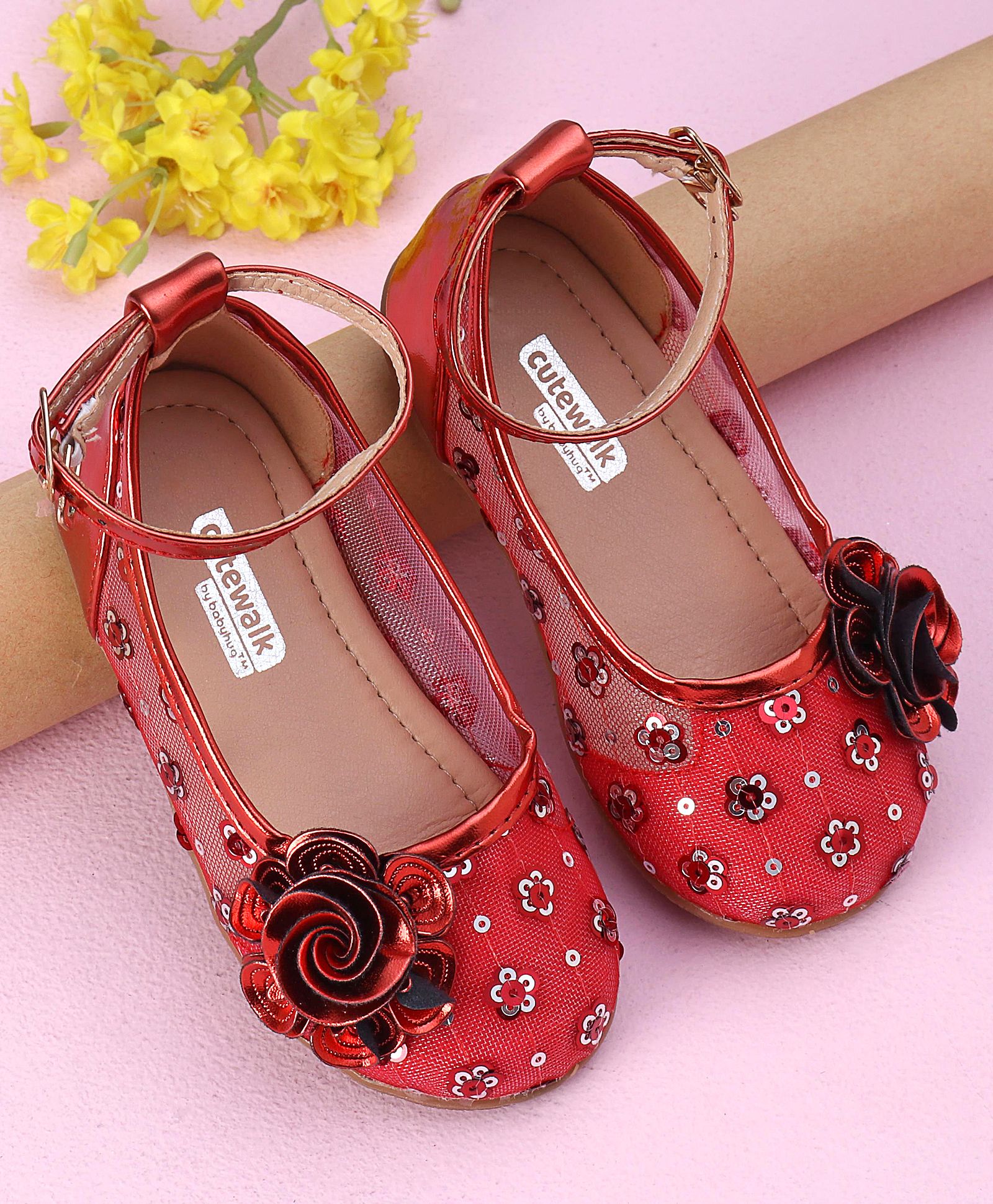 Cute Walk by Babyhug Sandals - Red-picture-24