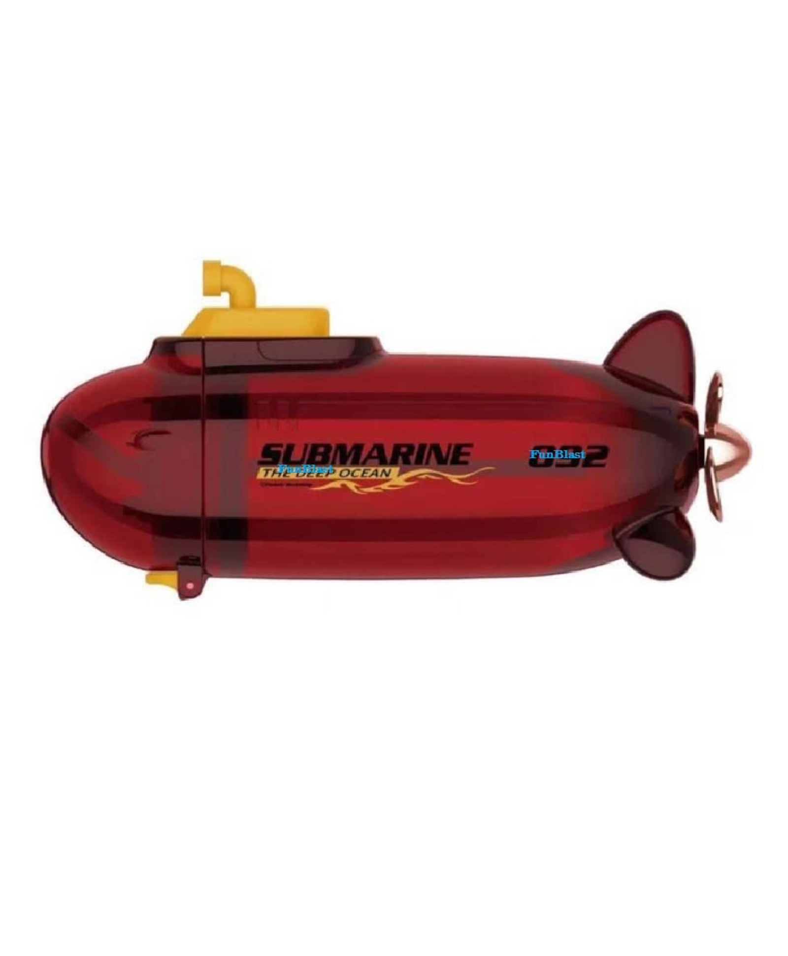 FunBlast Water Bottle Submarine Shaped with Straw Red - 380 ml-image-28