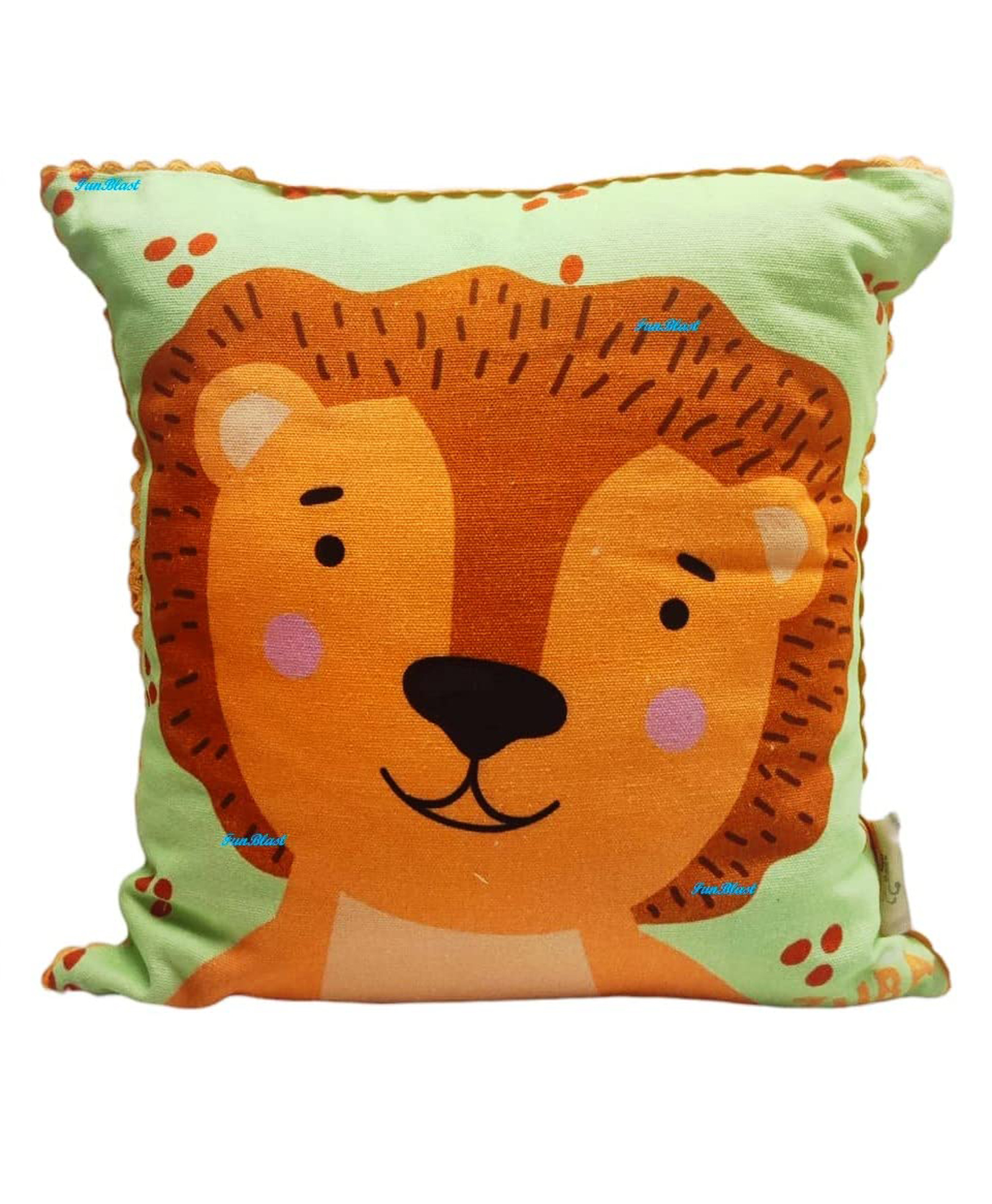 FunBlast Cartoon Theme Soft Cushion - Orange-image-3