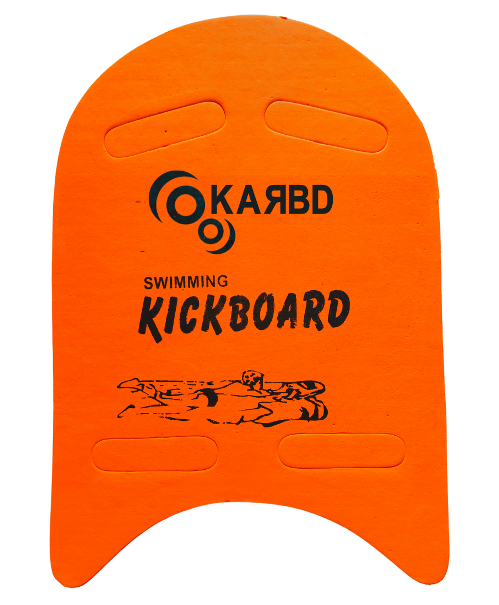 KARBD 4 Cut Swimming Kickboard Floating Board for Swimming Training Aid Exercise Equipment Pool Swim Safe Trainer Lessons Kickboards for Adults Children Kids with 4 Holes Dual Colour - Red Orange-image-16