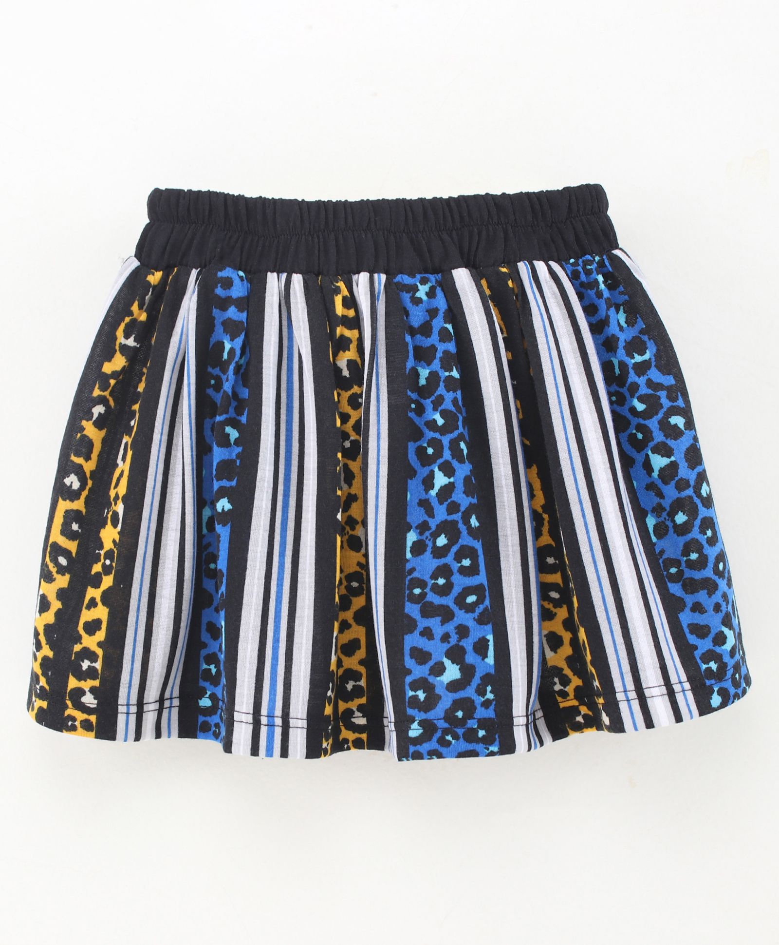 CrayonFlakes Striped & Animal Print Skirt - Blue-picture-24