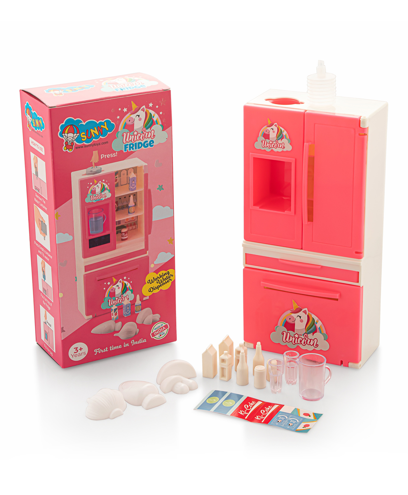 Sunny Unicorn Toy Fridge - Pink-image-45