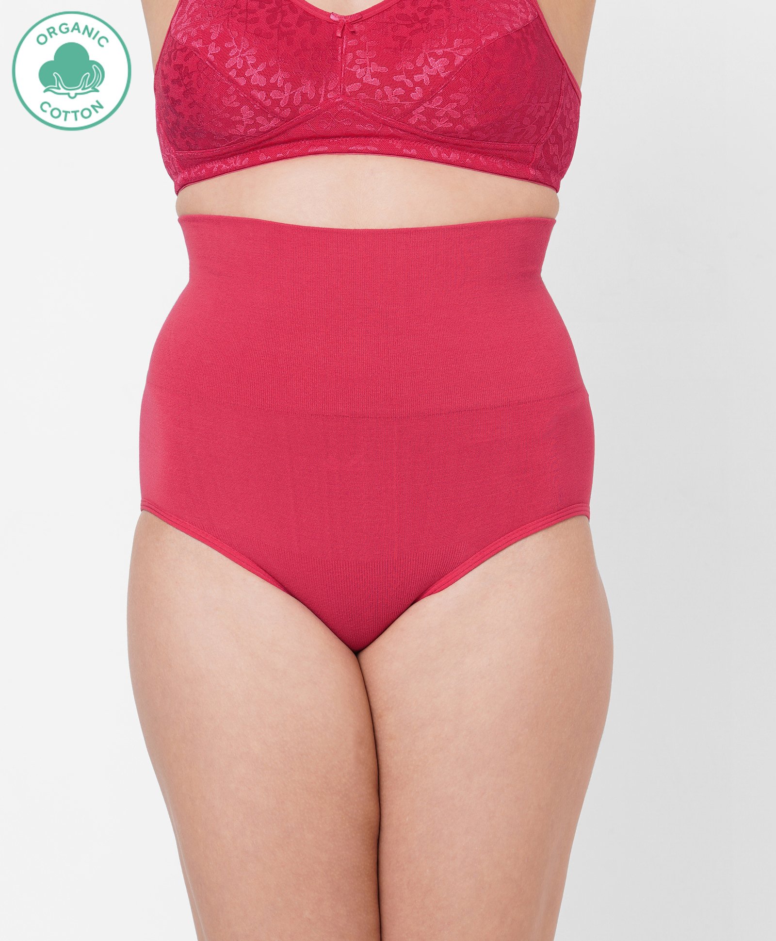 ECOMAMA Super Soft Bamboo Fibre Antimicrobial Seamless Tummy Tucker - Pink-picture-10