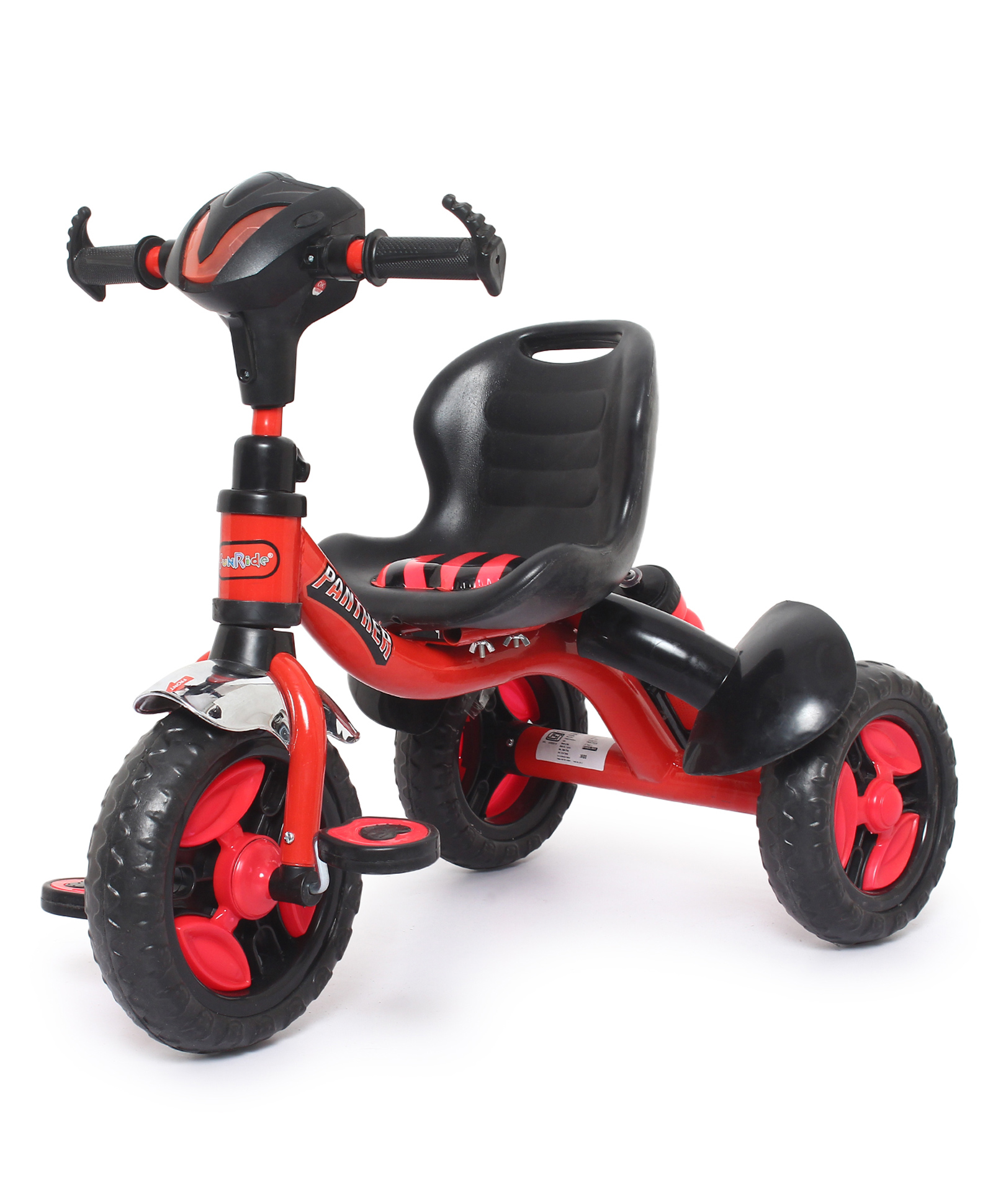 FunRide Kids Tricycle PantherPlug and Play Baby Trike with Music and Lights - Red-picture-24