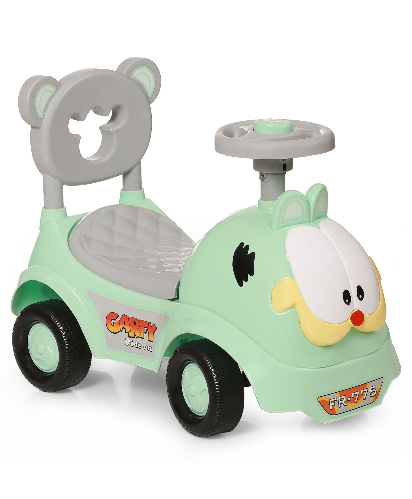 FunRide Rider for Baby with Music Horn , Backrest and Under Seat Storage Utility Box - Green-picture-13