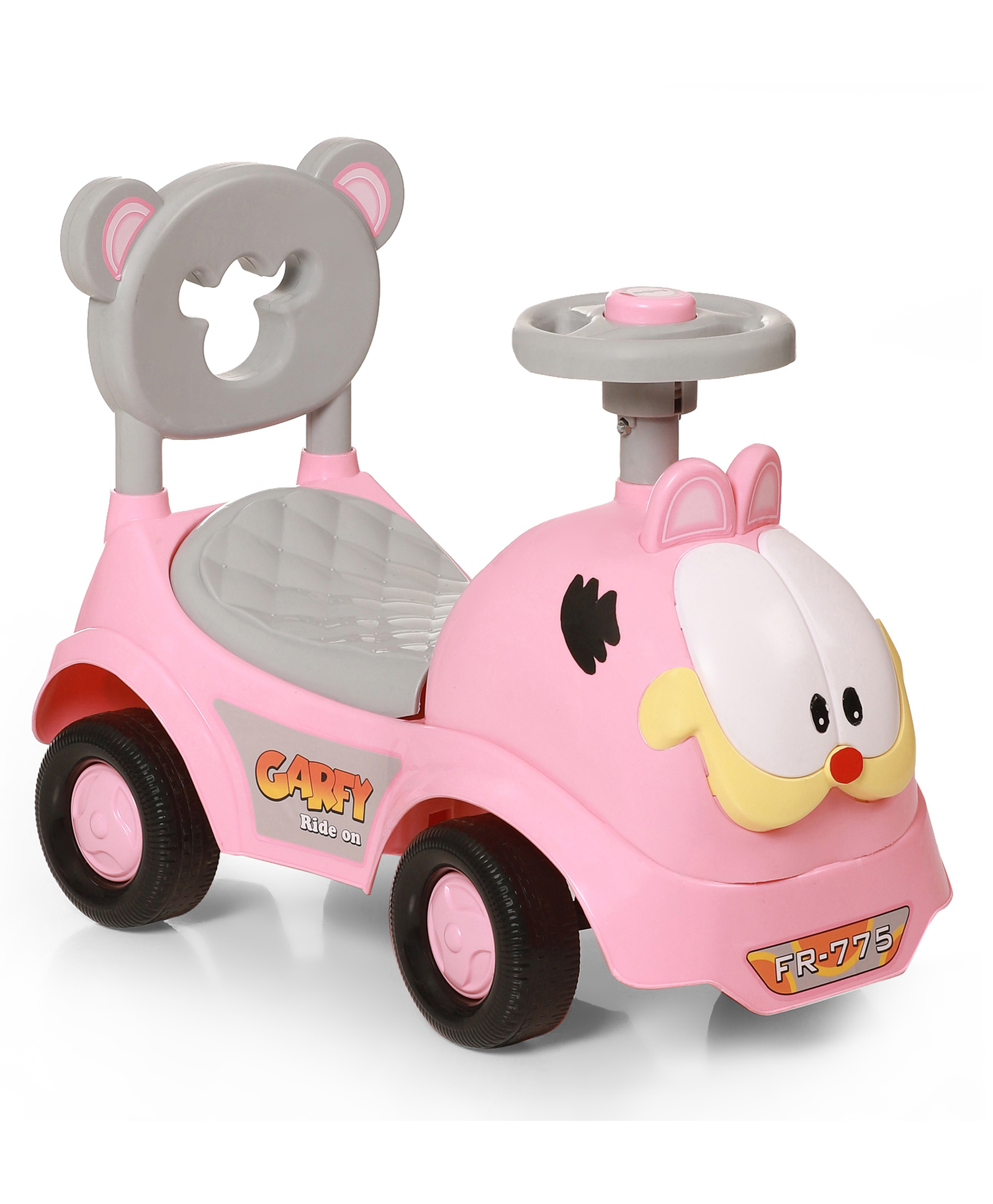 FunRide Toy Car Rider for Baby with Music Horn Backrest and Under Seat Storage Utility Box - Pink-picture-14