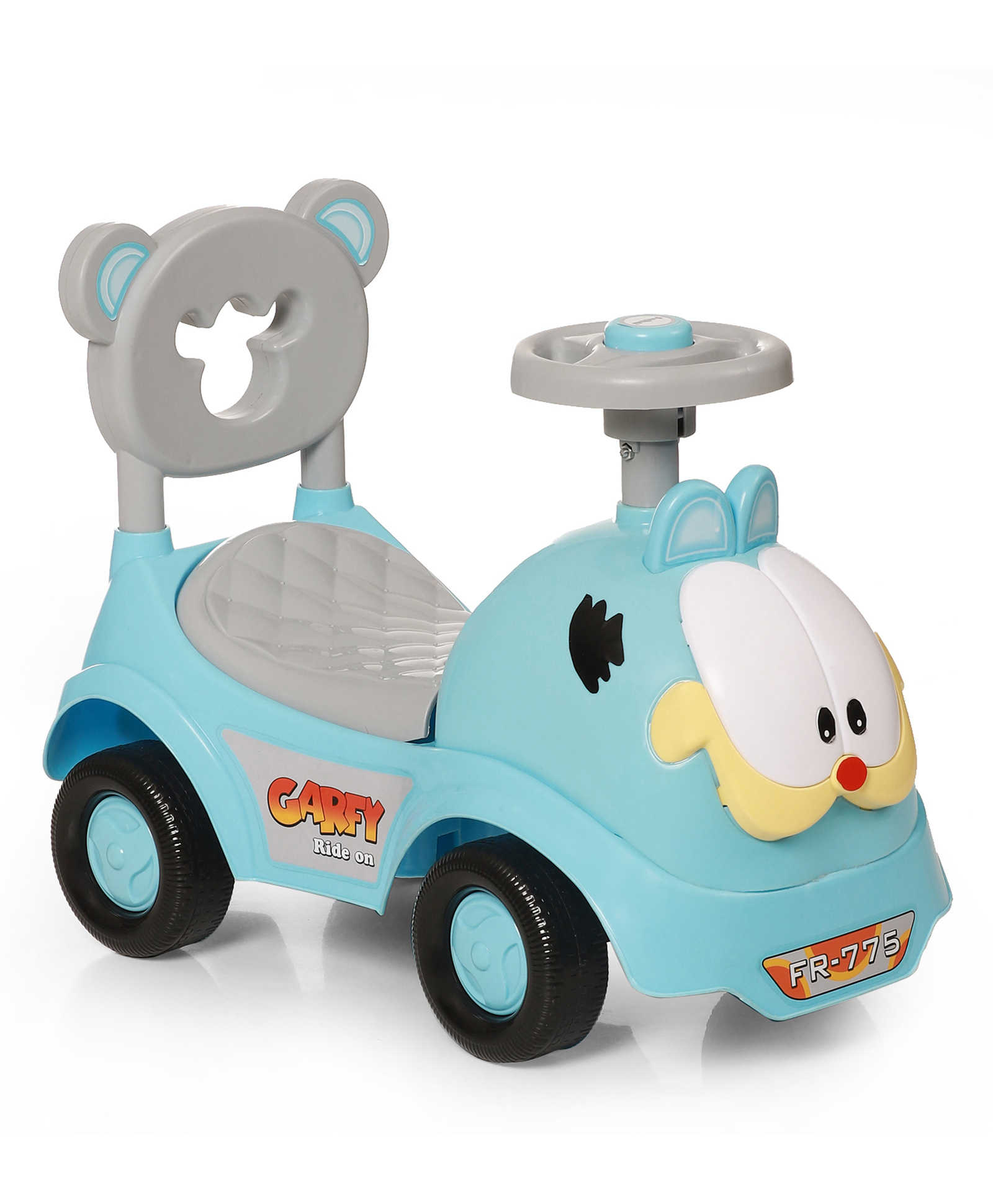 FunRide Toy Car Rider for Baby with Music Horn Backrest and Under Seat Storage Utility Box - Blue-image-45
