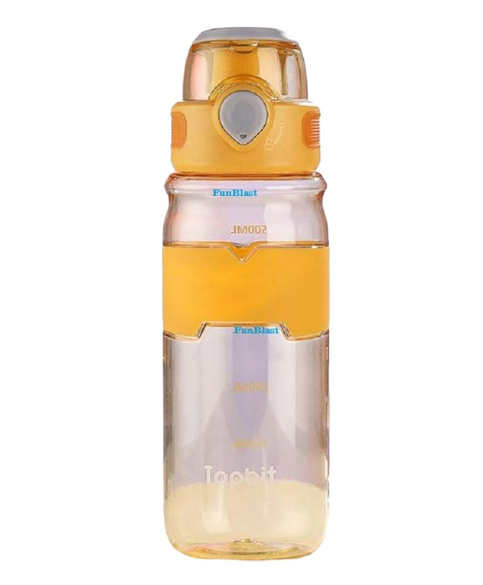 FunBlast BPA Free Water Bottle Yellow  600 ML-image-5
