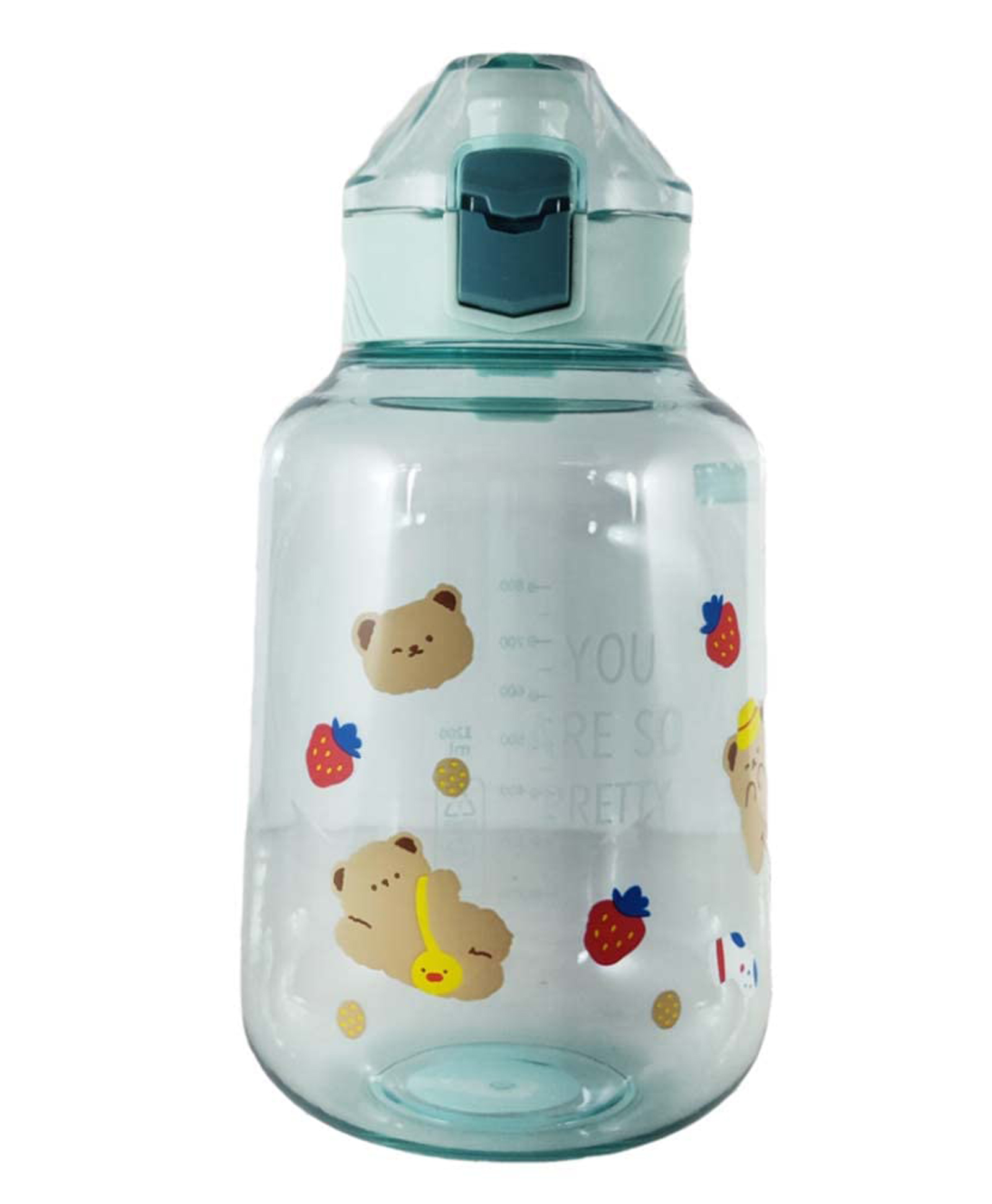 FunBlast Gallon Water Bottle with Sipper & Handle Sea Green  1200 ml-image-38