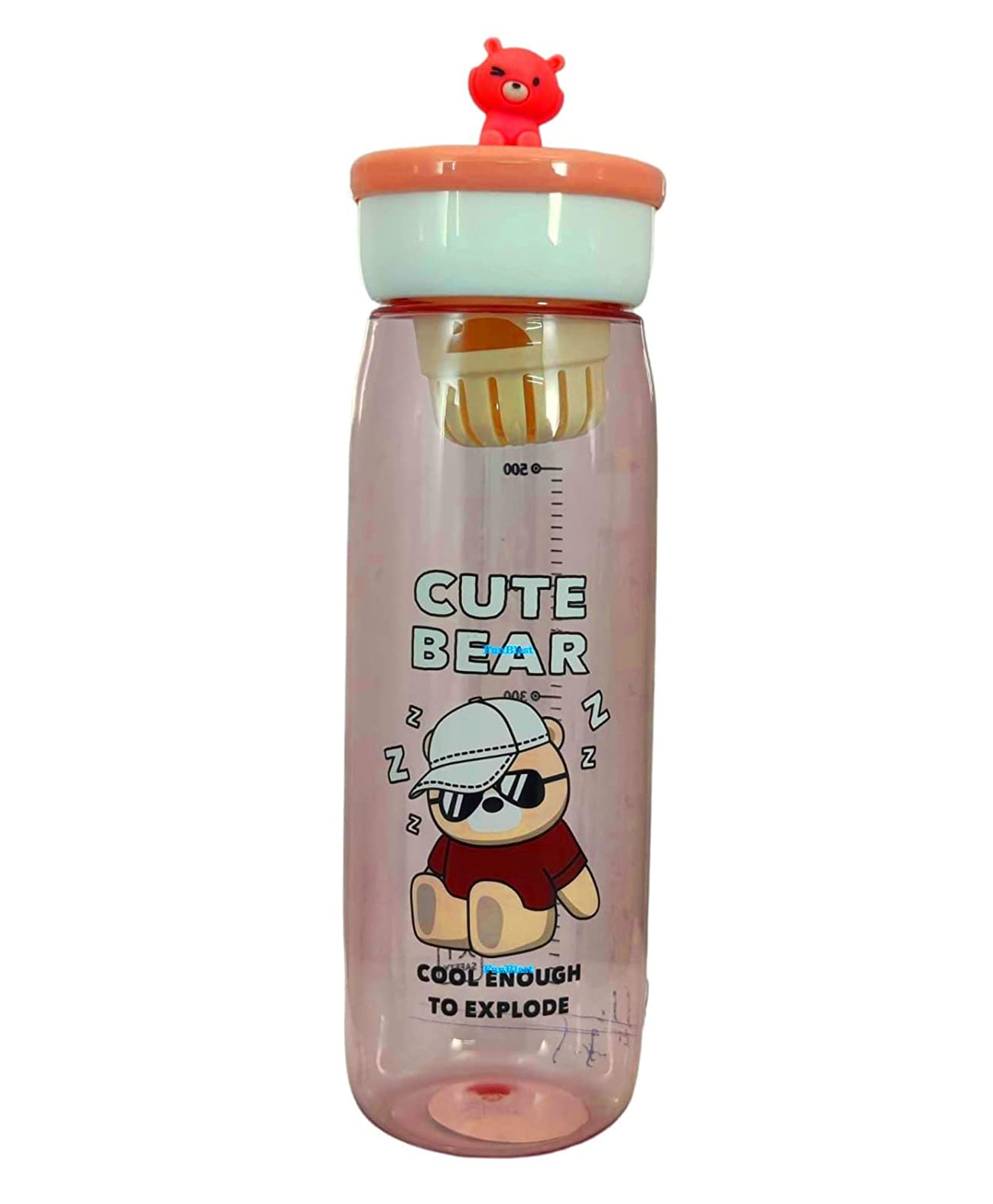 FunBlast BPA Free Water Bottle Pink  600 ML-image-47
