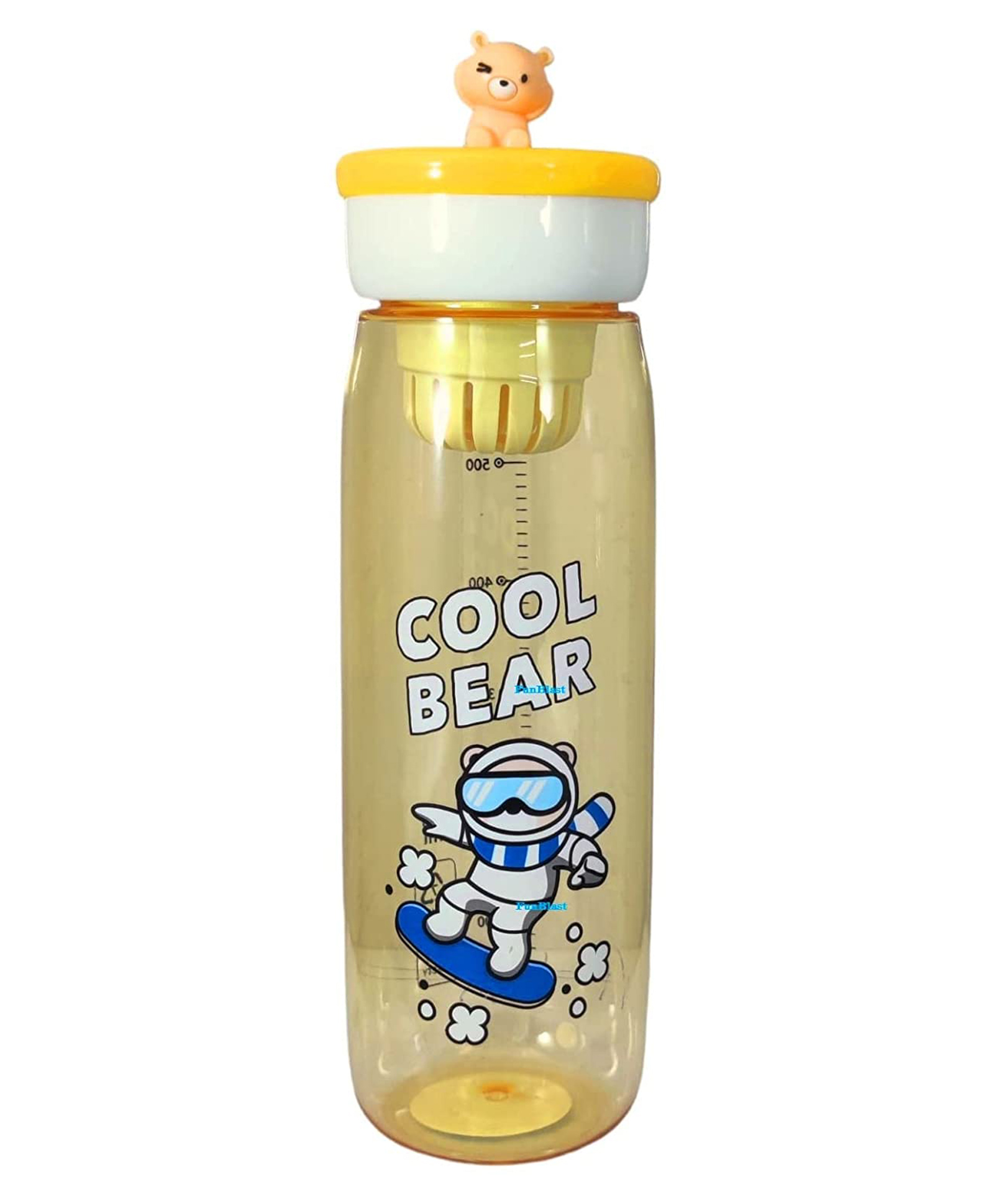 FunBlast BPA Free Water Bottle Yellow  600 ML-image-6
