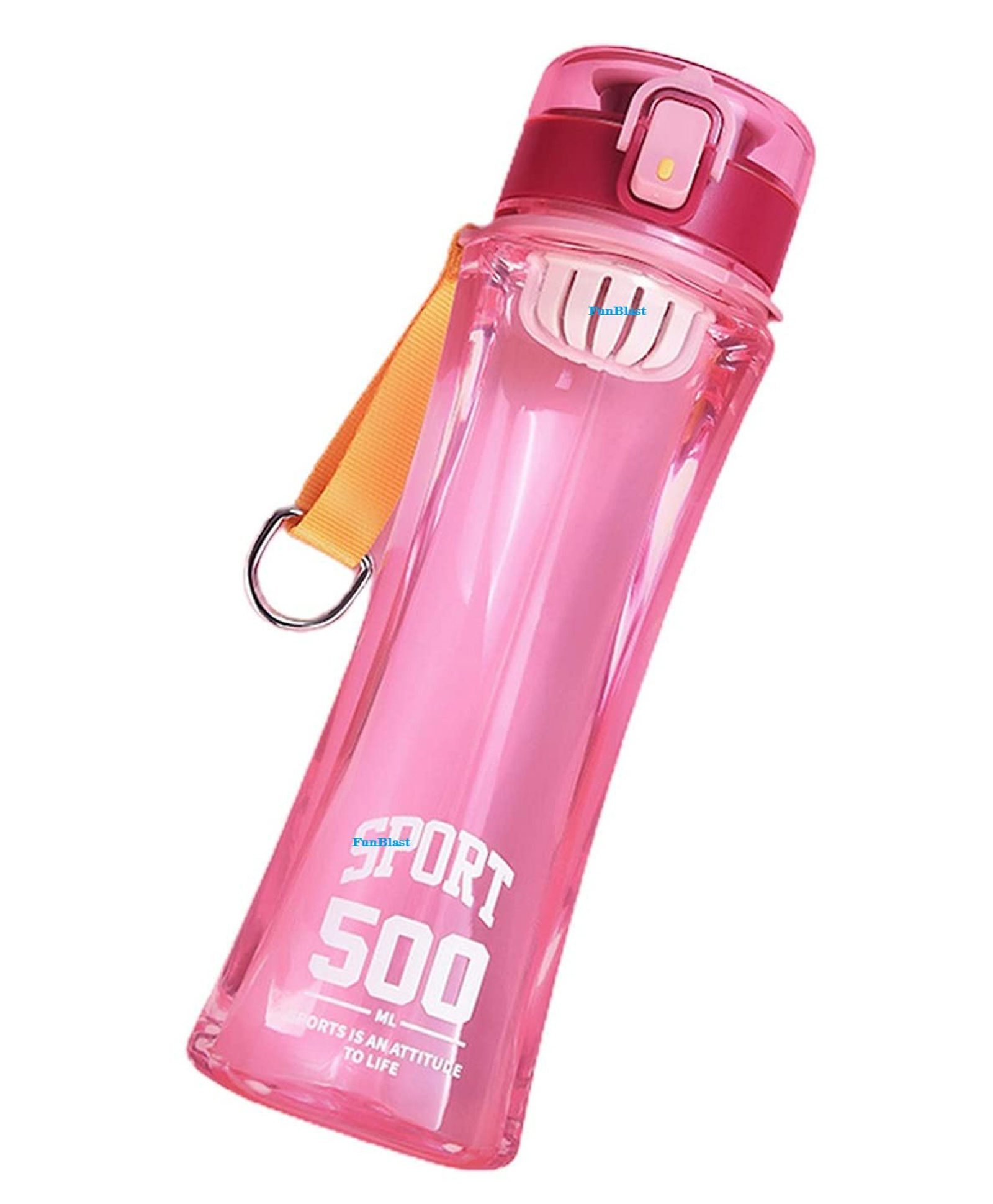 FunBlast BPA Free Water Bottle Pink  500 ML-image-48