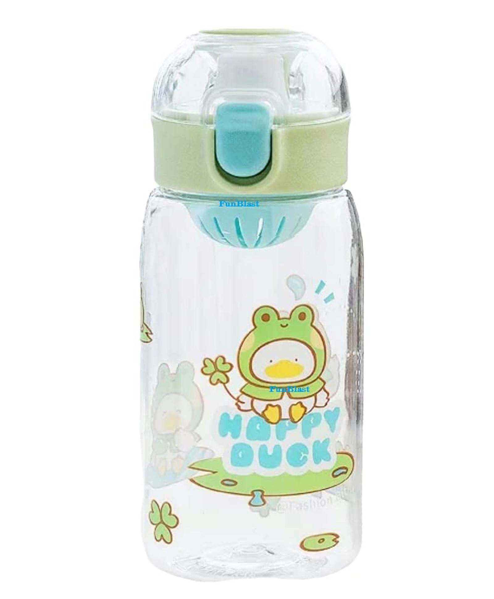 FunBlast Cartoon Design Water Bottle Green  450 ML-image-20