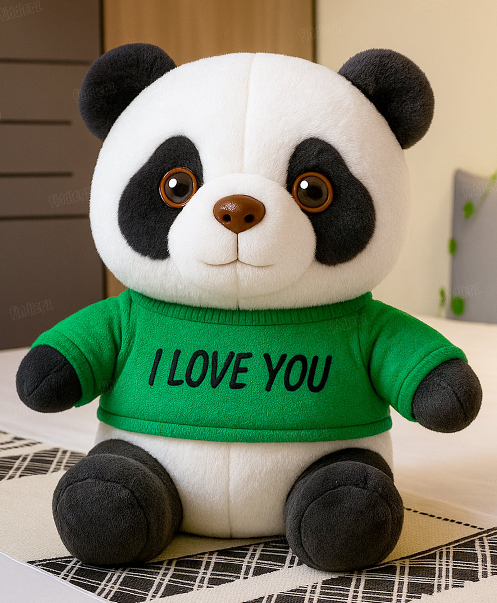 Fiddlerz Super Plush Stuffed Animals Cuddly Soft Toy Panda - Height 22 cm (Color May Vary)-image-41