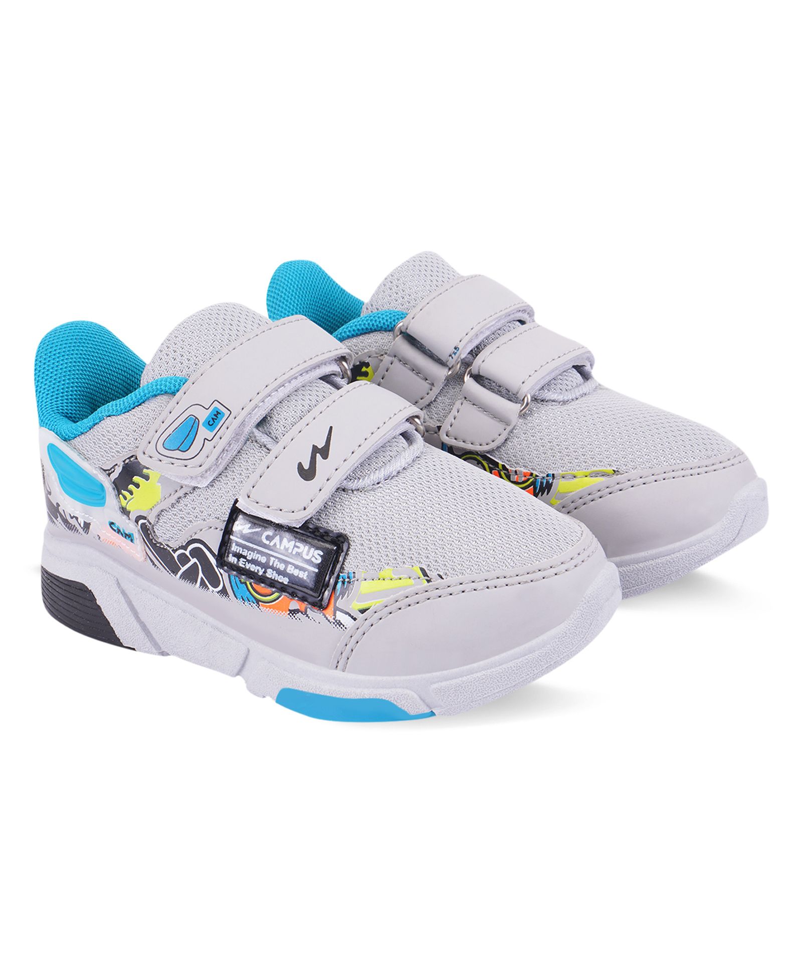 Buy Campus Kids Srm 05V Sports Shoes - Grey for Both (4-5 Years) Online,  Shop at  - 11372160