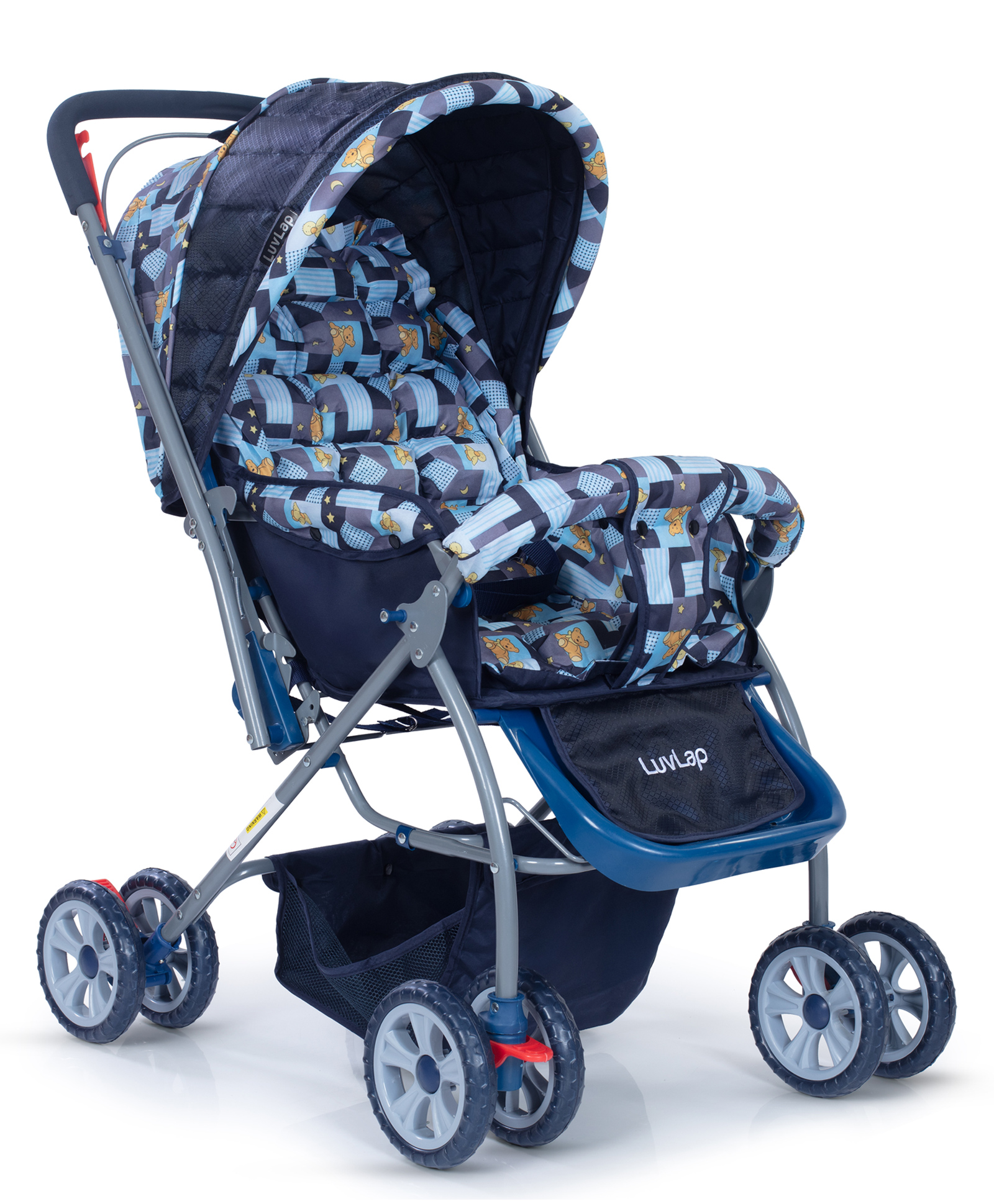 luvlap starshine baby pram cum stroller blue - 18218