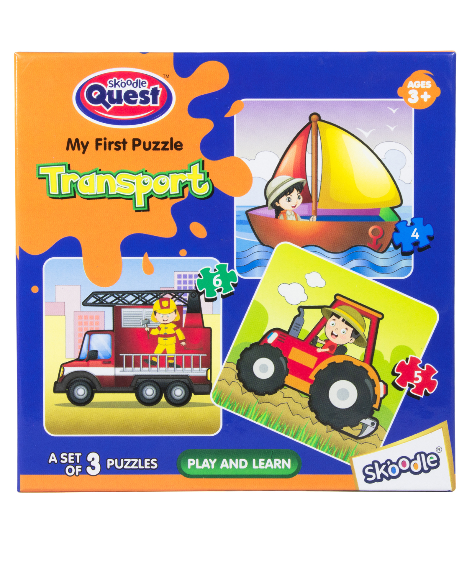 Skoodle Quest Transport Puzzle Set of 3 - 15 pieces-image-8
