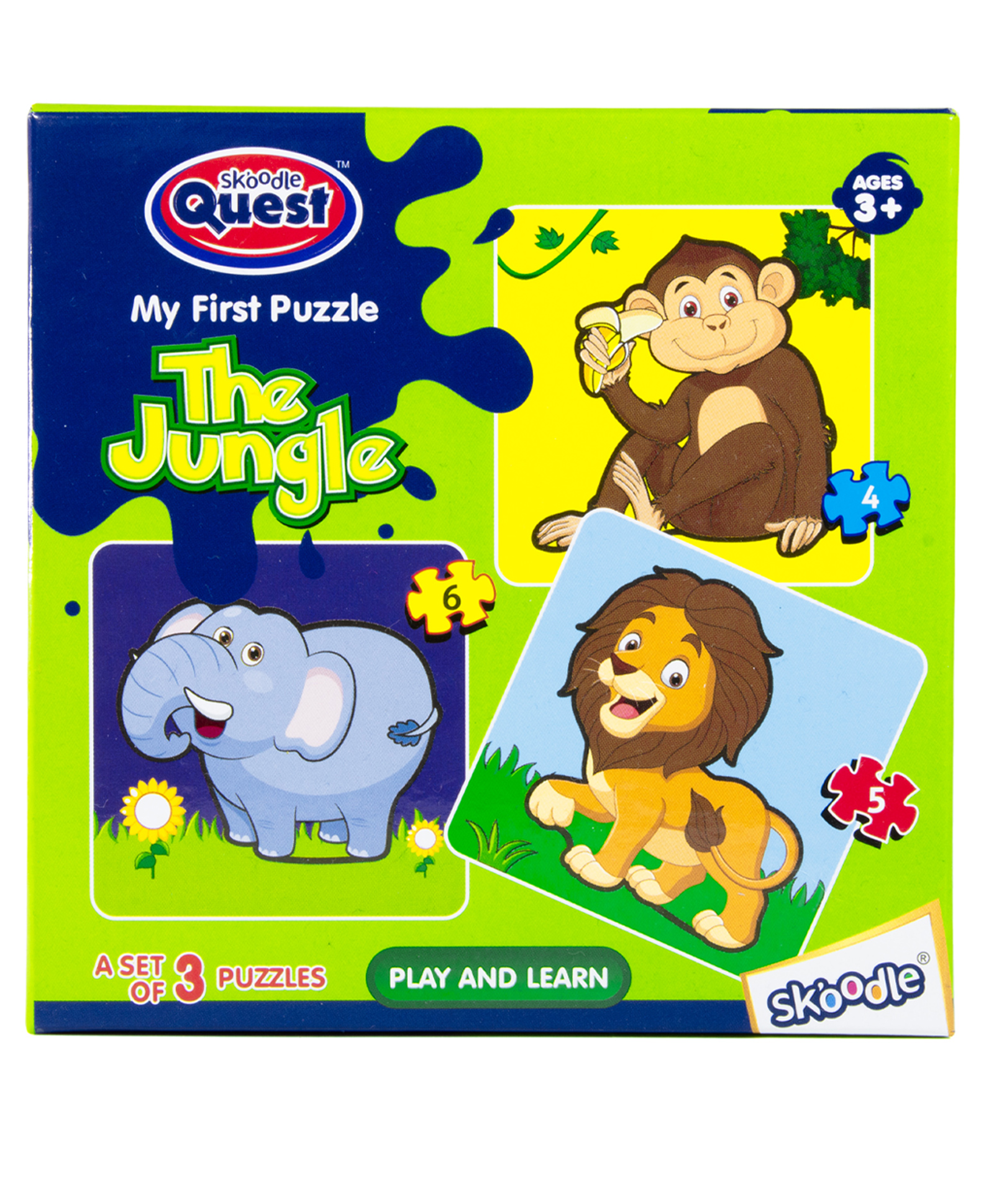 Skoodle Quest The Jungle Puzzle Set of 3- 15 pieces-picture-19
